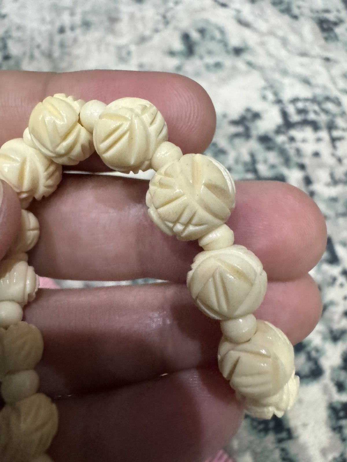 Jewelry × Native × Vintage VINTAGE IVORY ELEPHANT TUSK BEADS NECKLACE Size ONE SIZE - 5 Thumbnail