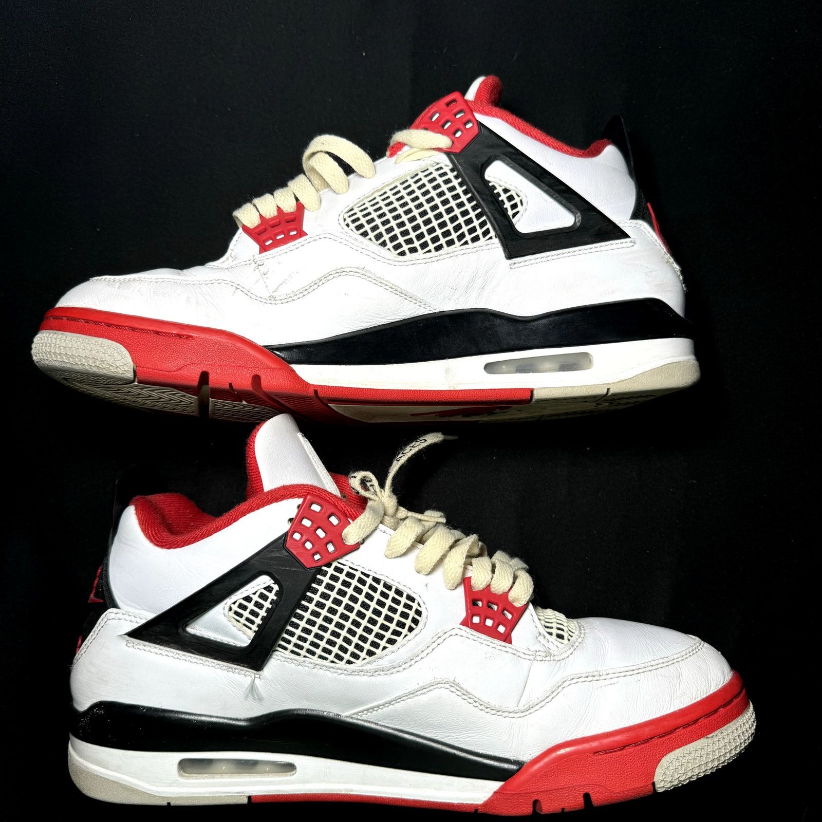 Jordan Brand × Nike Size 11 - Nike Air Jordan 4 Retro OG Fire Red Men's Shoes Size US 11 / EU 44 - 3 Thumbnail