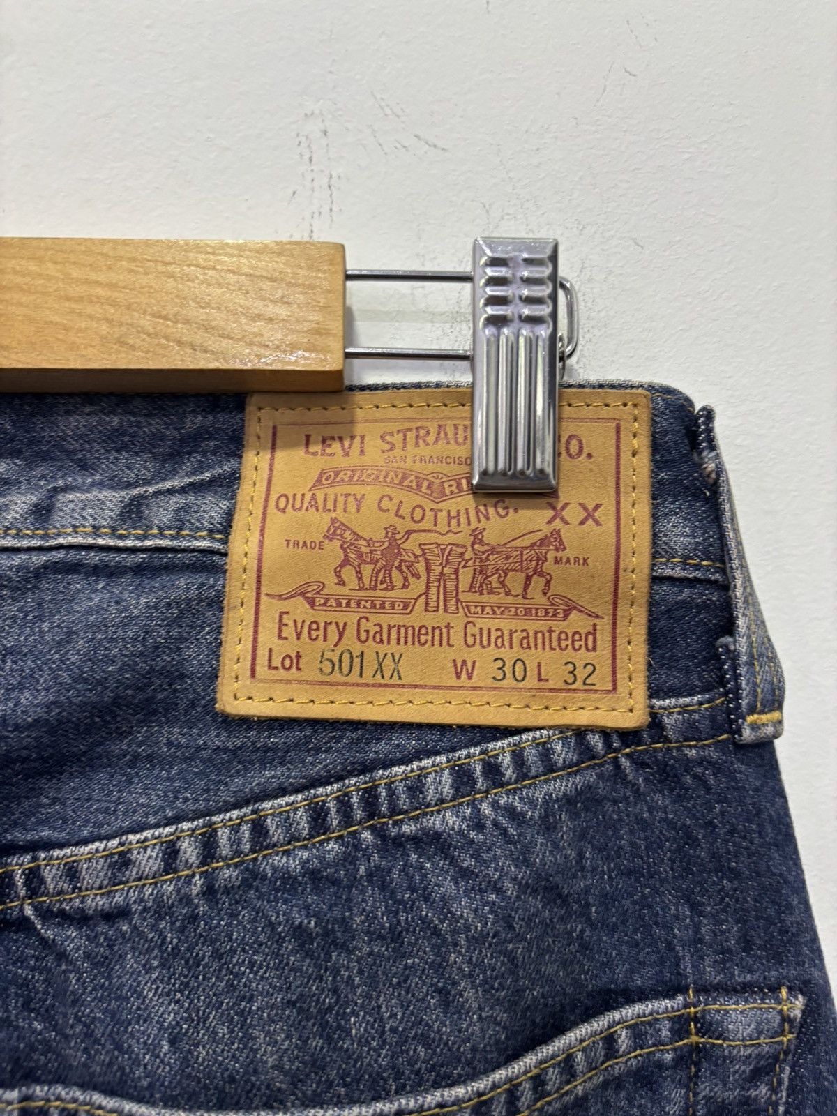Levi's Vintage 501XX Big E Selvedge LVC Jeans Size US 30 / EU 46 - 7 Thumbnail