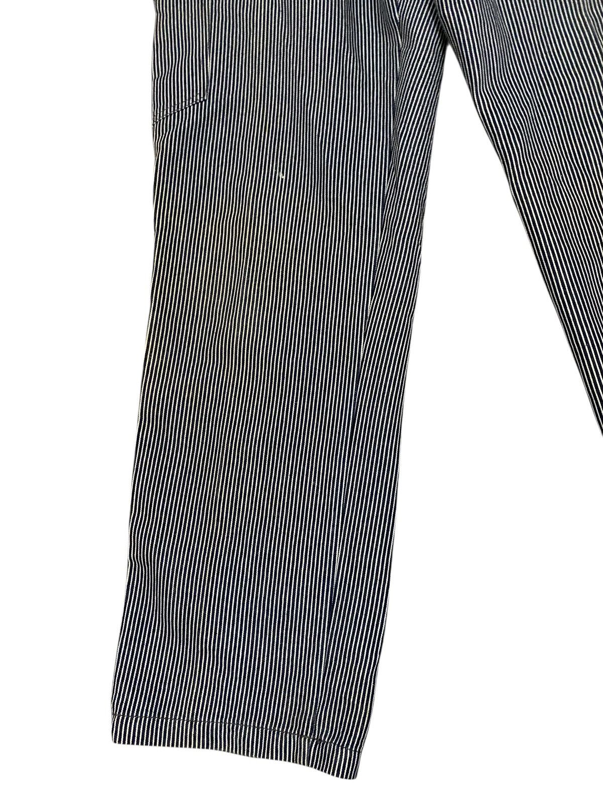 Japanese Brand Evenriver Jpn Hickory Stripe Carpenter Pants Workwear Cargo Size US 33 - 7 Thumbnail