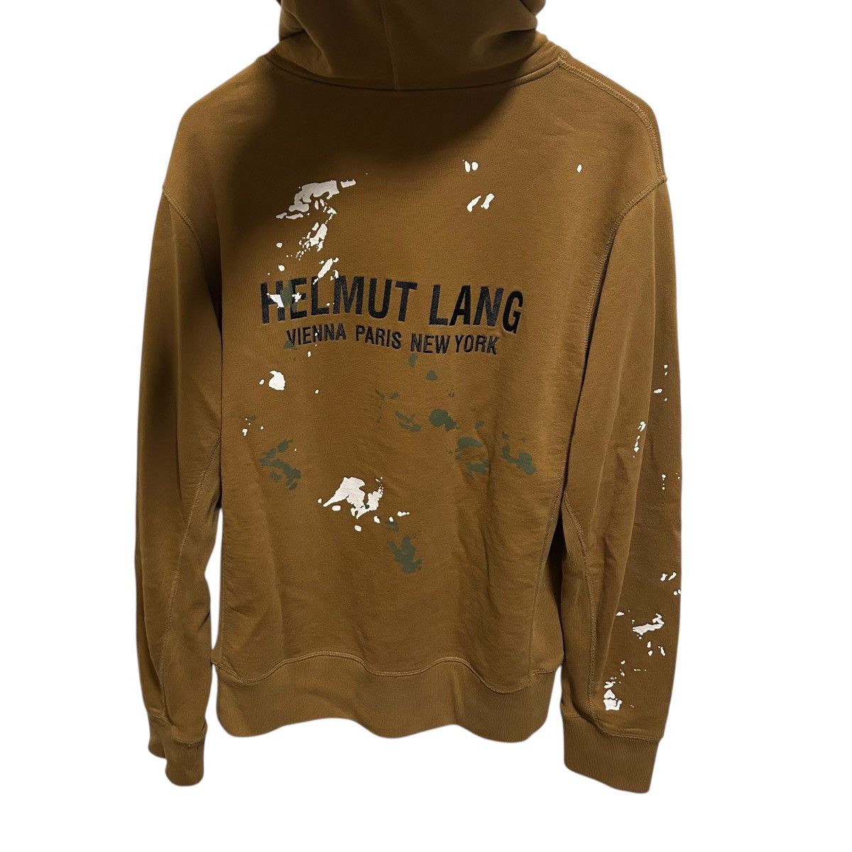 Helmut Lang Helmut Lang paint splatter pullover spellout logo hoodie Size US L / EU 52-54 / 3 - 2 Thumbnail