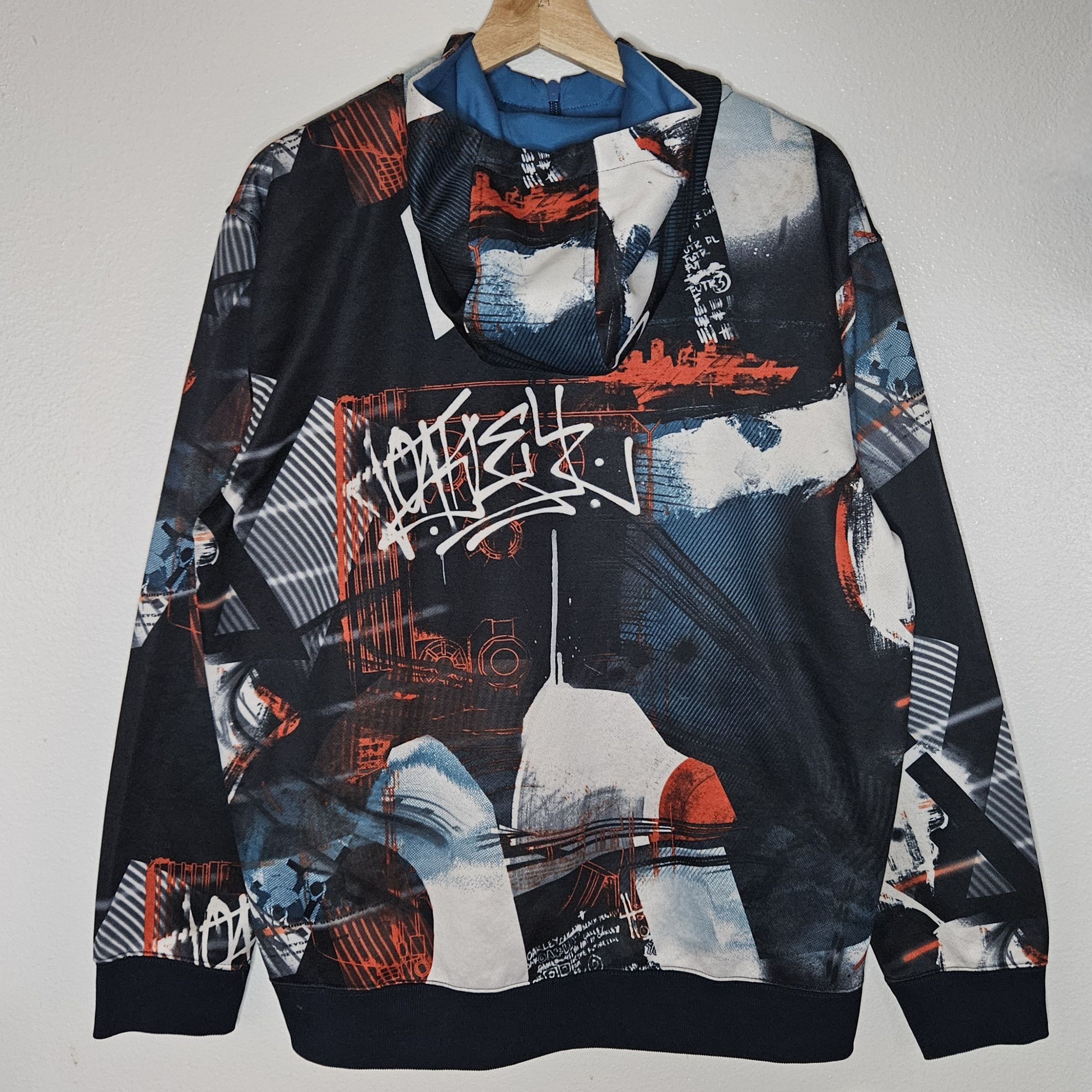 Oakley Oakley Graphic Abstract Art Print Full Zip Hoodie Size US L / EU 52-54 / 3 - 2 Thumbnail