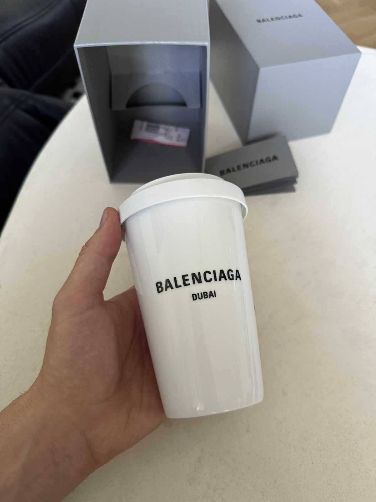 Balenciaga × Designer BALENCIAGA Coffee Cup in white