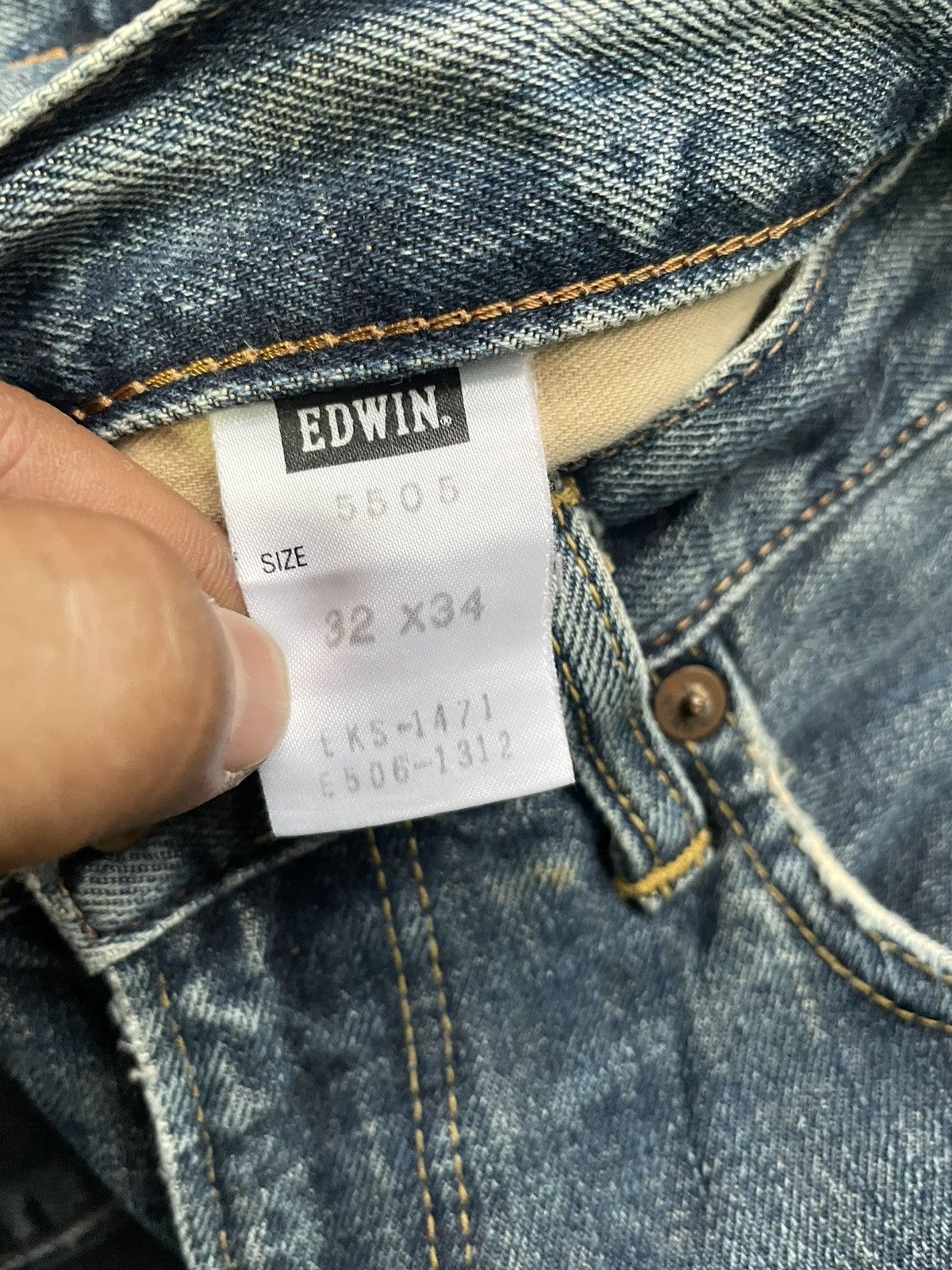 Edwin Vintage Edwin 505 X Selvedge Distresed Denim Size US 32 / EU 48 - 25 Thumbnail