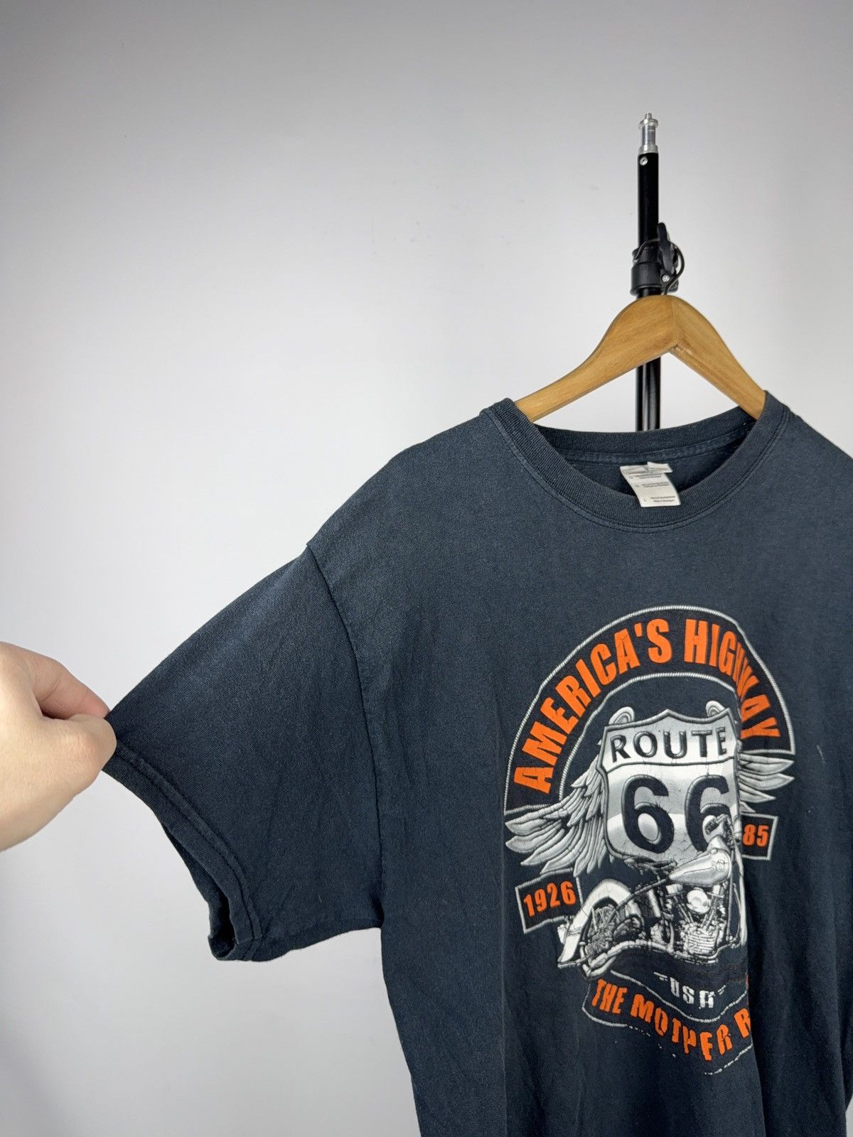 Route 66 00s Route 66 Motorcycle MOTO Graphic T-Shirt Vintage Style L Size US L / EU 52-54 / 3 - 2 Thumbnail