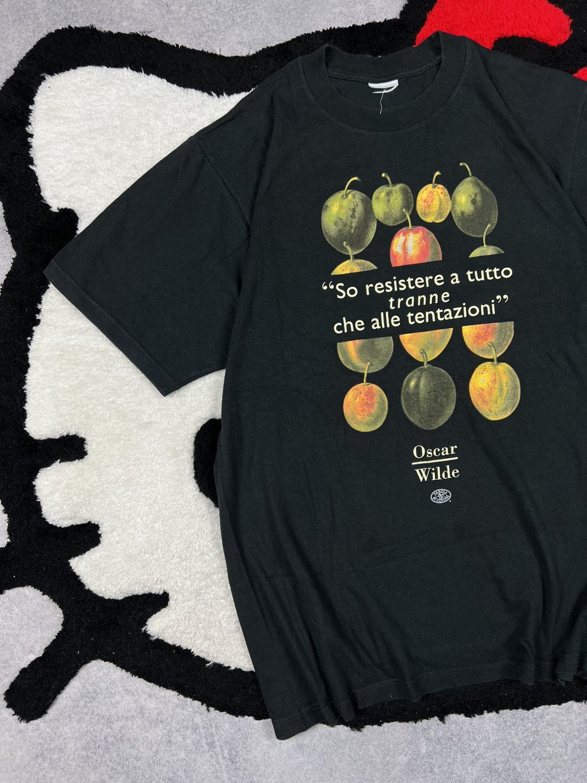 Vintage Vintage 90s Oscar Wild Quotes Irish Poet Art Tee Shirt Size US M / EU 48-50 / 2 - 2 Thumbnail
