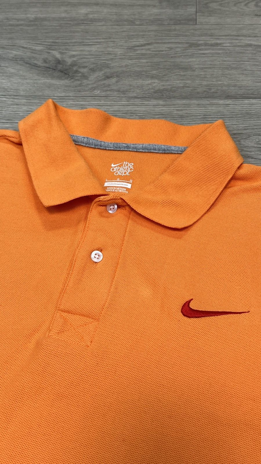 Nike Nike athletic dept Orange Standard Fit Tennis Polo Shirt Size US L / EU 52-54 / 3 - 4 Thumbnail
