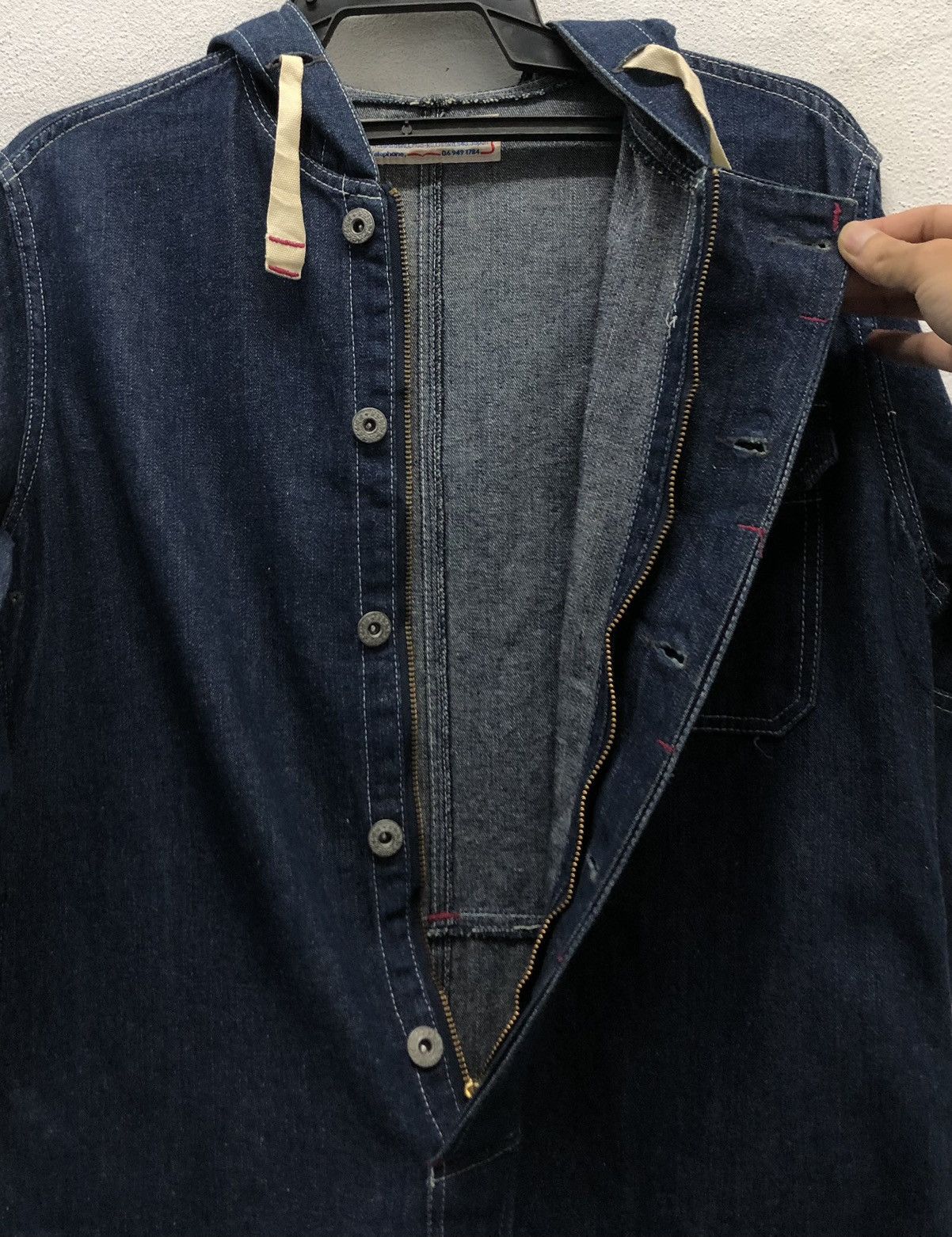 Japanese Brand Vintage Japanese Brand Rna inc Long Denim Jacket With Hood Size US M / EU 48-50 / 2 - 6 Thumbnail