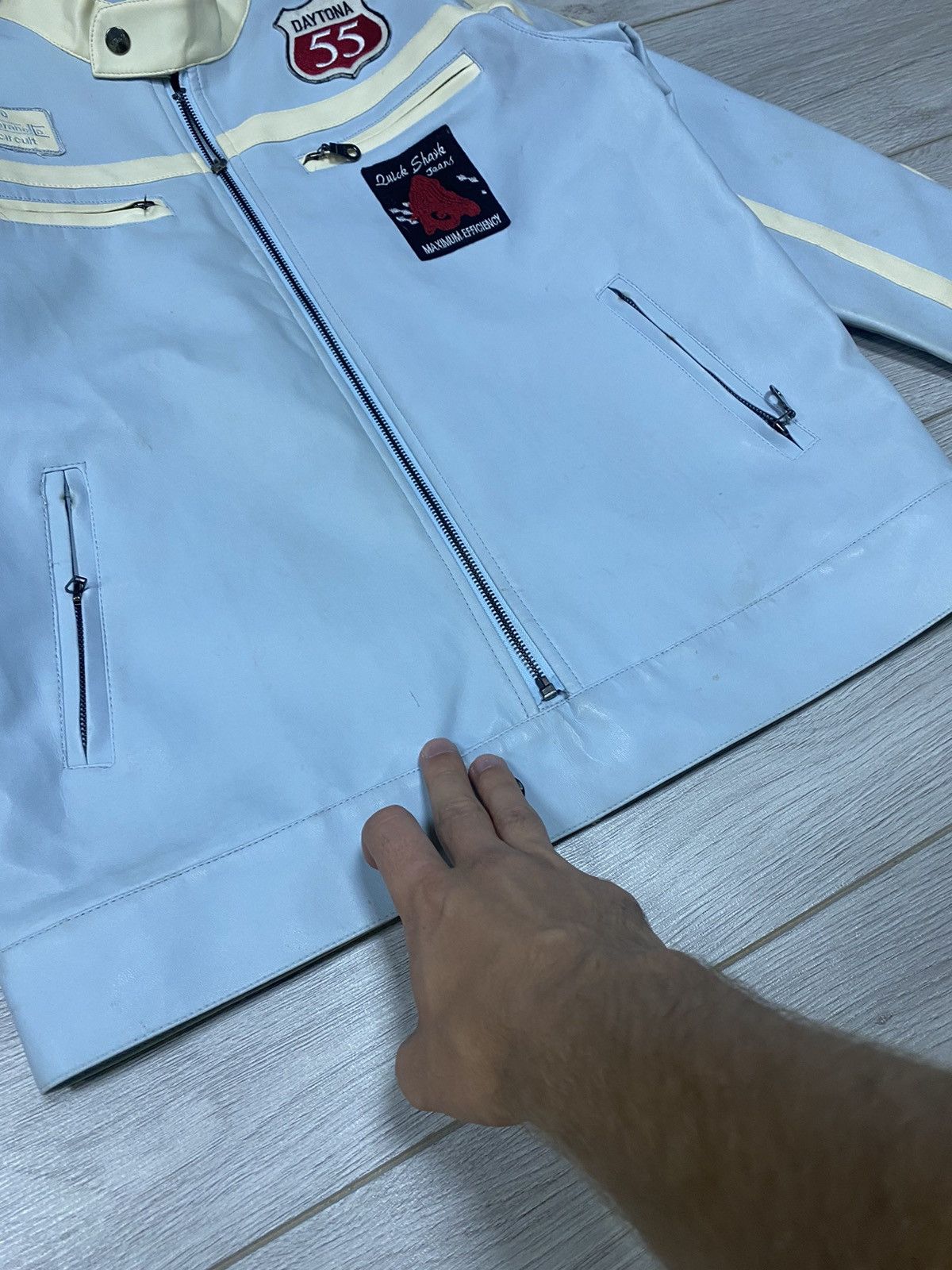 NASCAR Vintage Baby Blue Nascar Jacket F1 quickshark Size L / US 10 / IT 46 - 11 Thumbnail