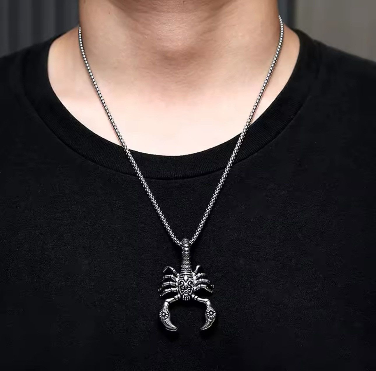 Jewelry Scorpion Long Gothic Punk Necklace Chain Size ONE SIZE - 3 Thumbnail