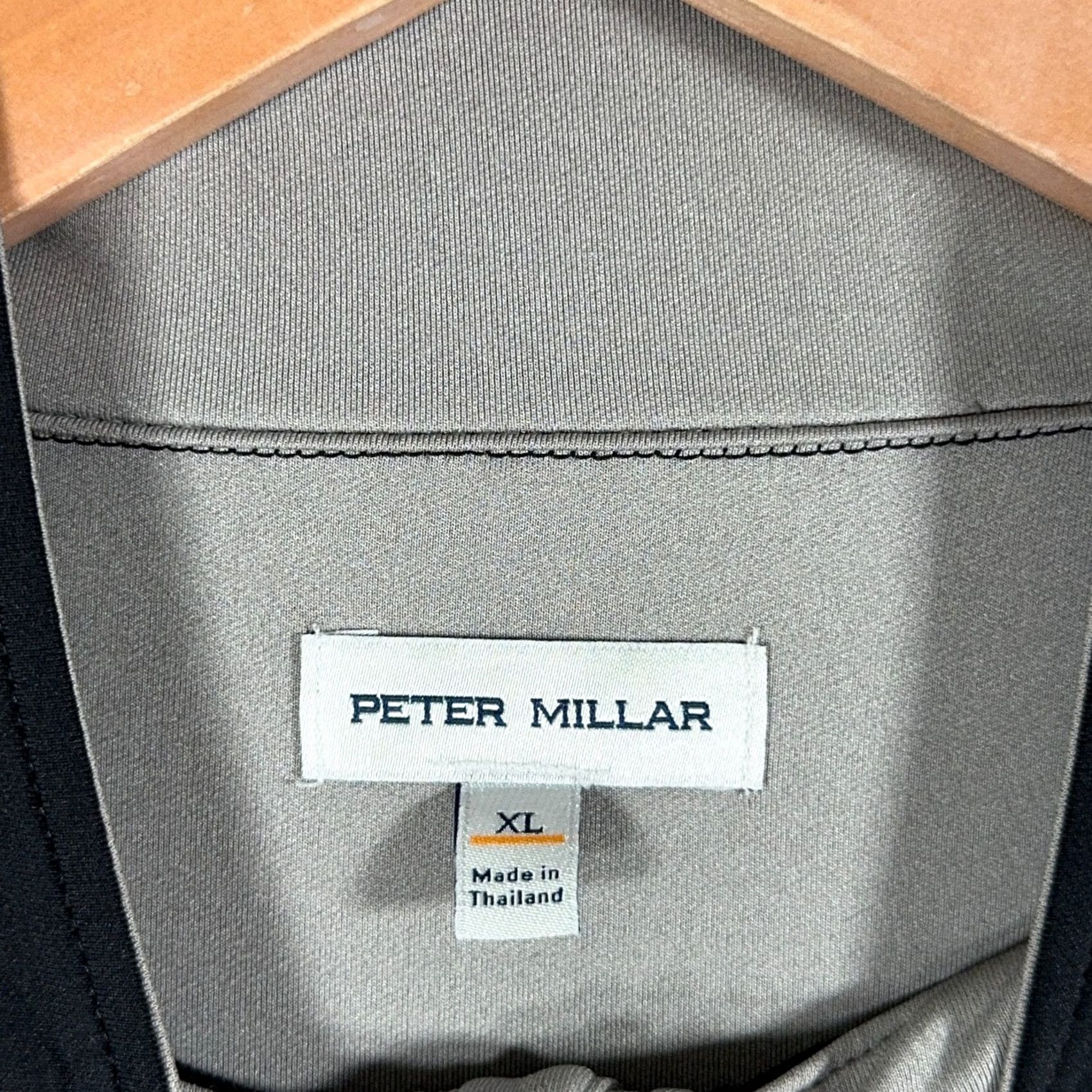 Peter Millar Peter Millar Perth Performance Quarter Zip Pullover Mens XL Black White Electric Mock Neck 1/4 Zip Golf Pullover Logo Long Sleeve Casual Shirt Size US XL / EU 56 / 4 - 3 Thumbnail