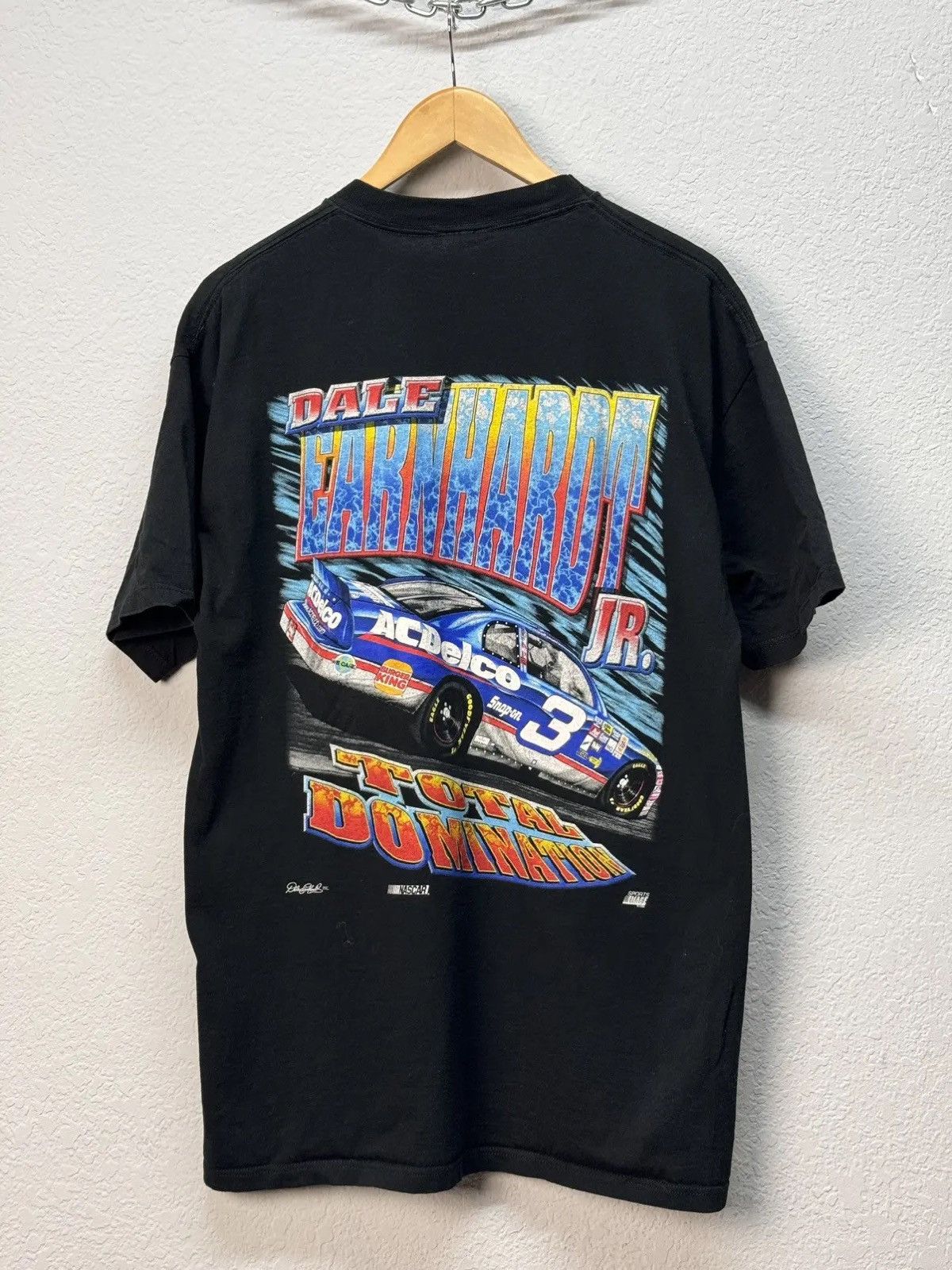 Band Tees × NASCAR × Vintage Vtg Vintage Dale Earnhardt Jr Total Domination 1998 Nascar Size US L / EU 52-54 / 3 - 7 Thumbnail