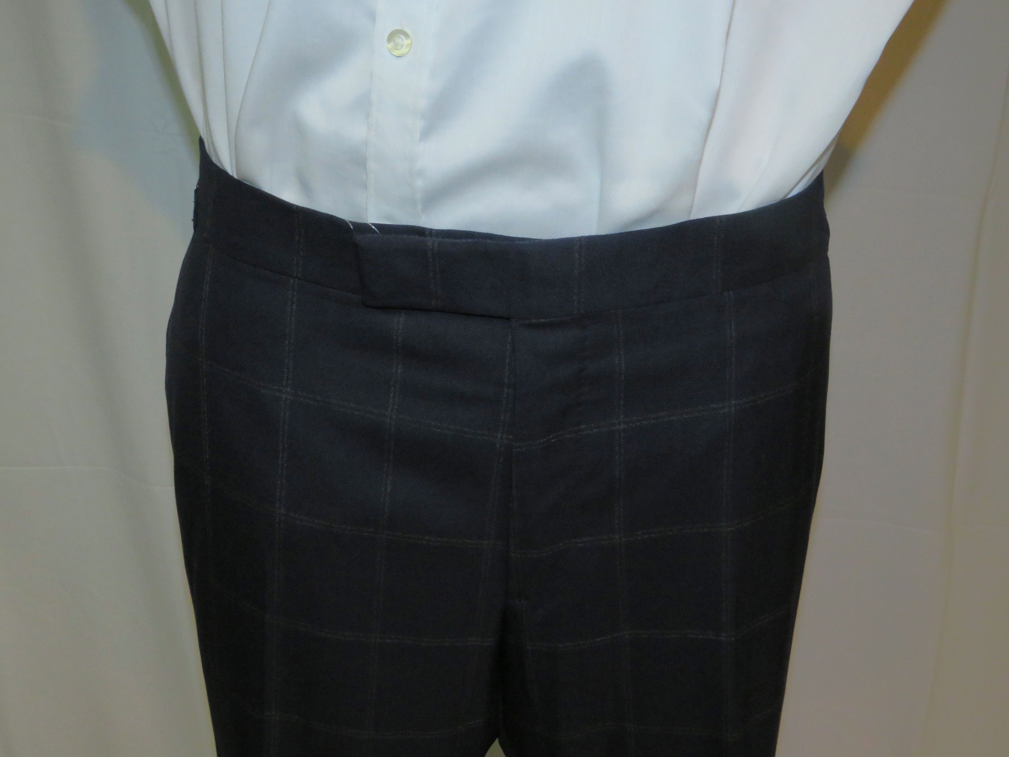 Tom Ford O'Connor Current Navy Windowpane Two Button Suit 46R Size 46R - 12 Thumbnail