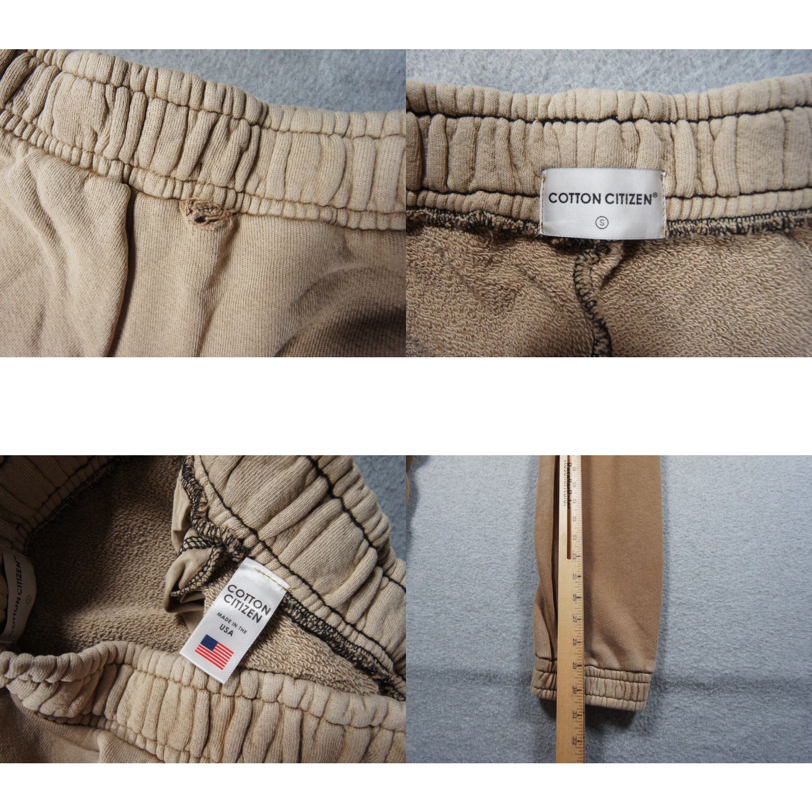 Vintage VINTAGE Cotton Citizen Sweatpants Womens Small Brown Jogger Distressed Lounge Casual Size 28" / US 6 / IT 42 - 8 Thumbnail