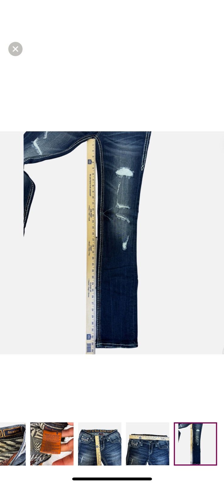 Rock Revival Rock Revival Priya Women's 27 Embellished Stretch Jeans Size 27" / US 4 / IT 40 - 12 Thumbnail