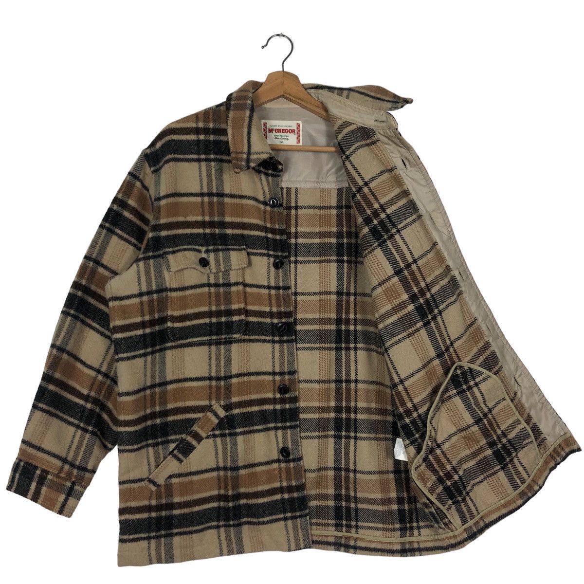 Japanese Brand 🔥90s Vintage Wool Work Jacket Mc Gregor Japan Tartan Design Size US M / EU 48-50 / 2 - 8 Thumbnail