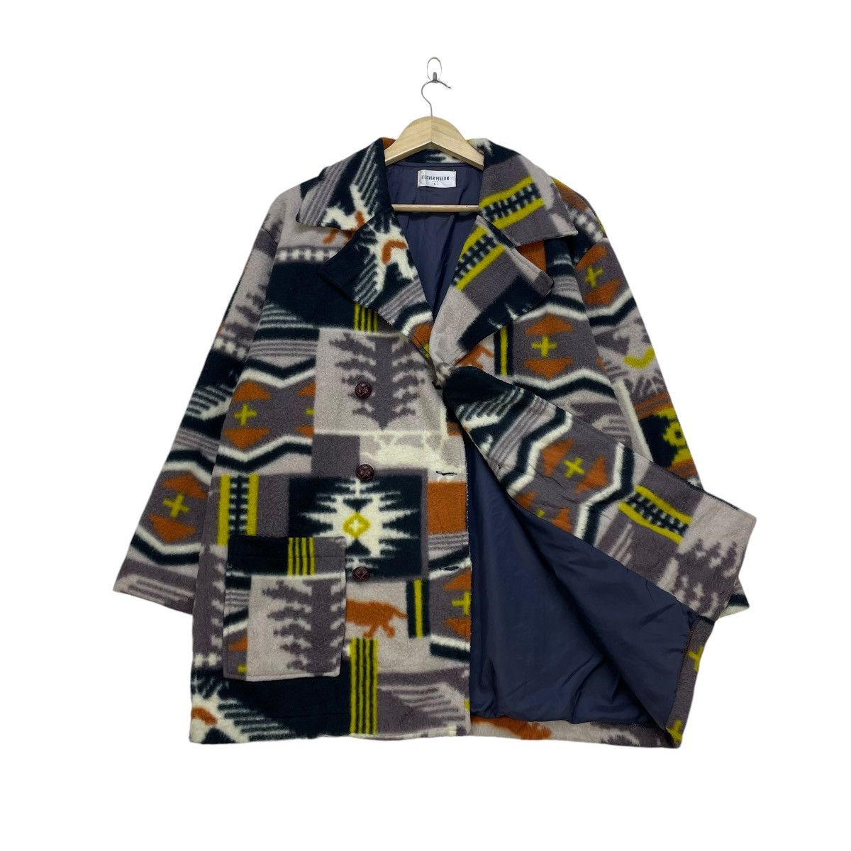 Issey Miyake 💥Japanese Brand Glover Pigeon Native Double Collar Jacket Size US L / EU 52-54 / 3 - 1 Thumbnail