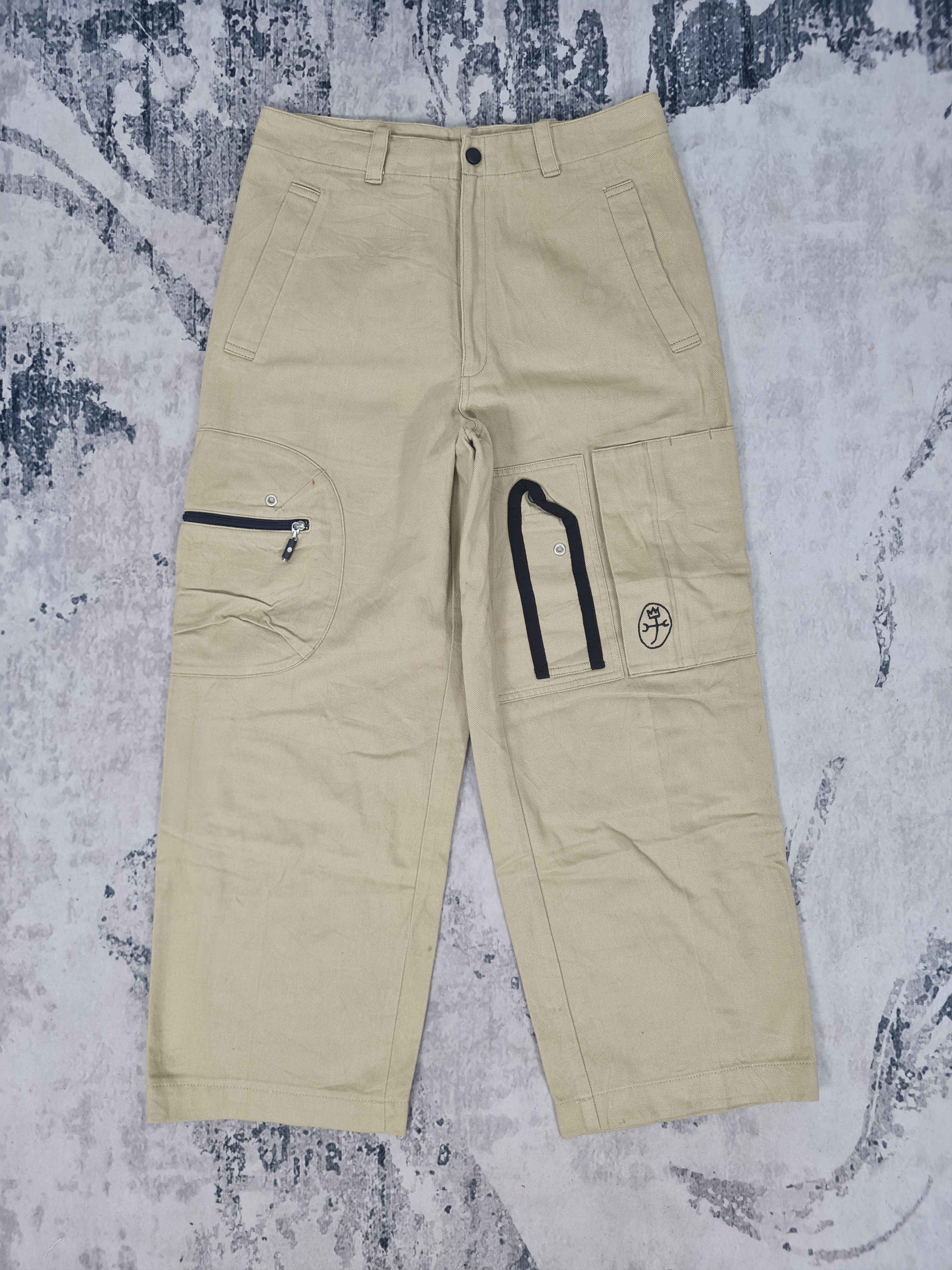 Image of Jean Charles De Castelbajac VTG Castelbajac Sport Cropped Tactical Pants 30X26 Jb0207 in Cream