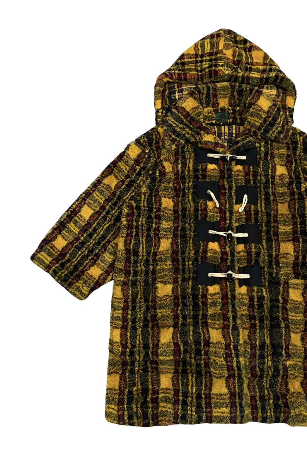 Jean Paul Gaultier Jean Paul Gaultier Junior FW1991 Yellow Tartan Faux Fur Coat Size US M / EU 48-50 / 2 - 18 Thumbnail