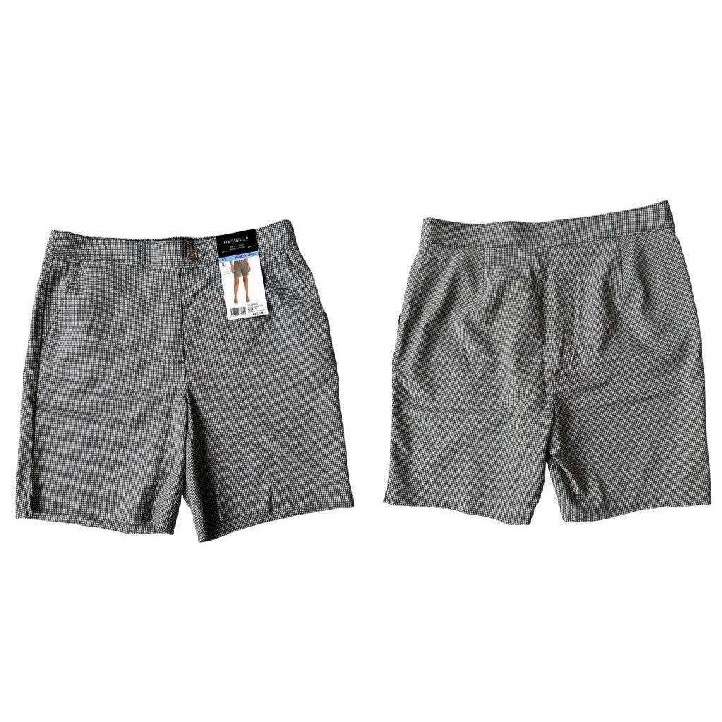 Other NWT Rafaella Houndstooth Shorts Size 10 Stretch High Waist B Size 32" / US 10 / IT 46 - 2 Thumbnail