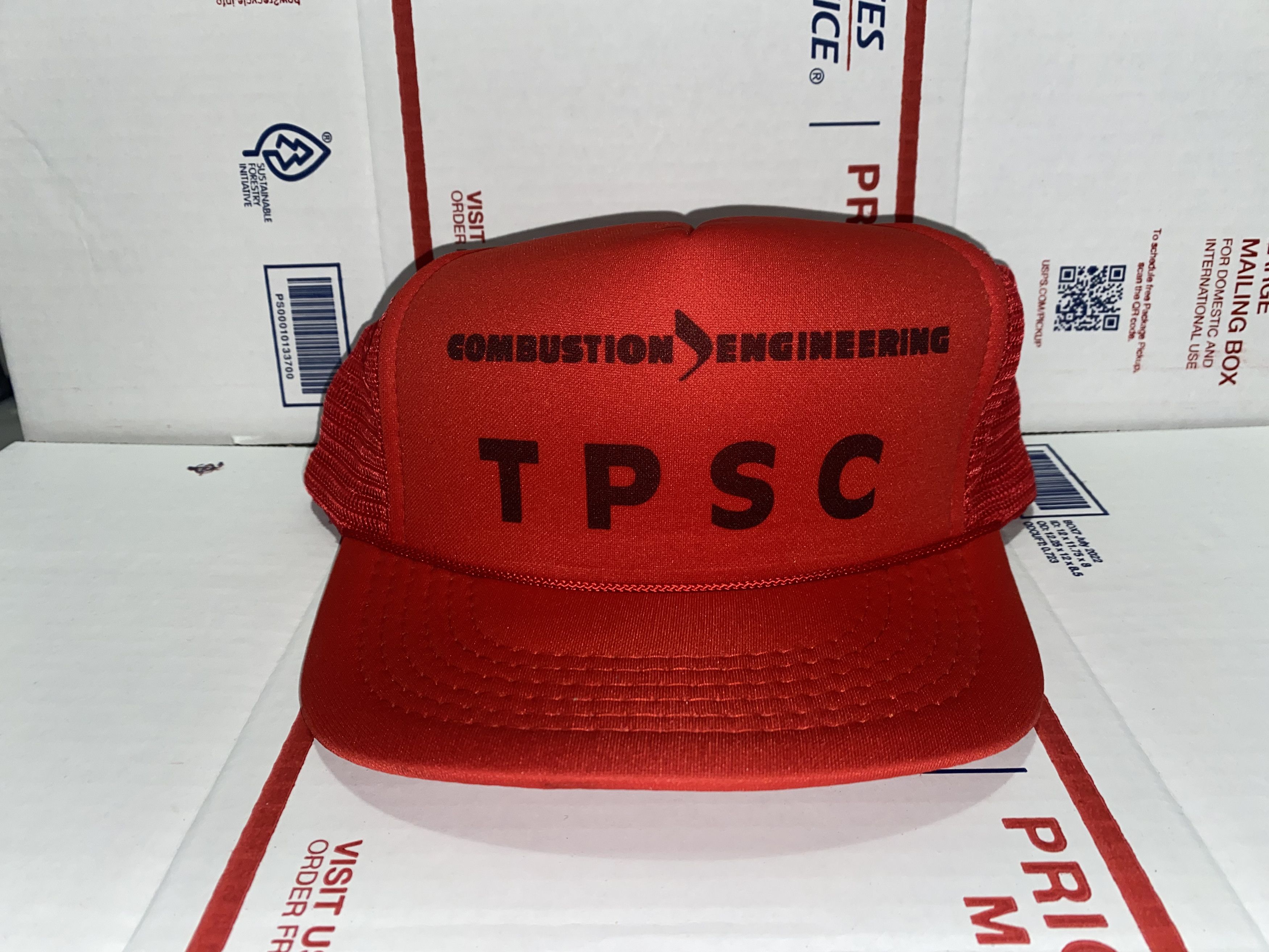 Other TPSC t p s c Combustion Engineering vtg mesh Trucker hat cap Size ONE SIZE - 1 Thumbnail