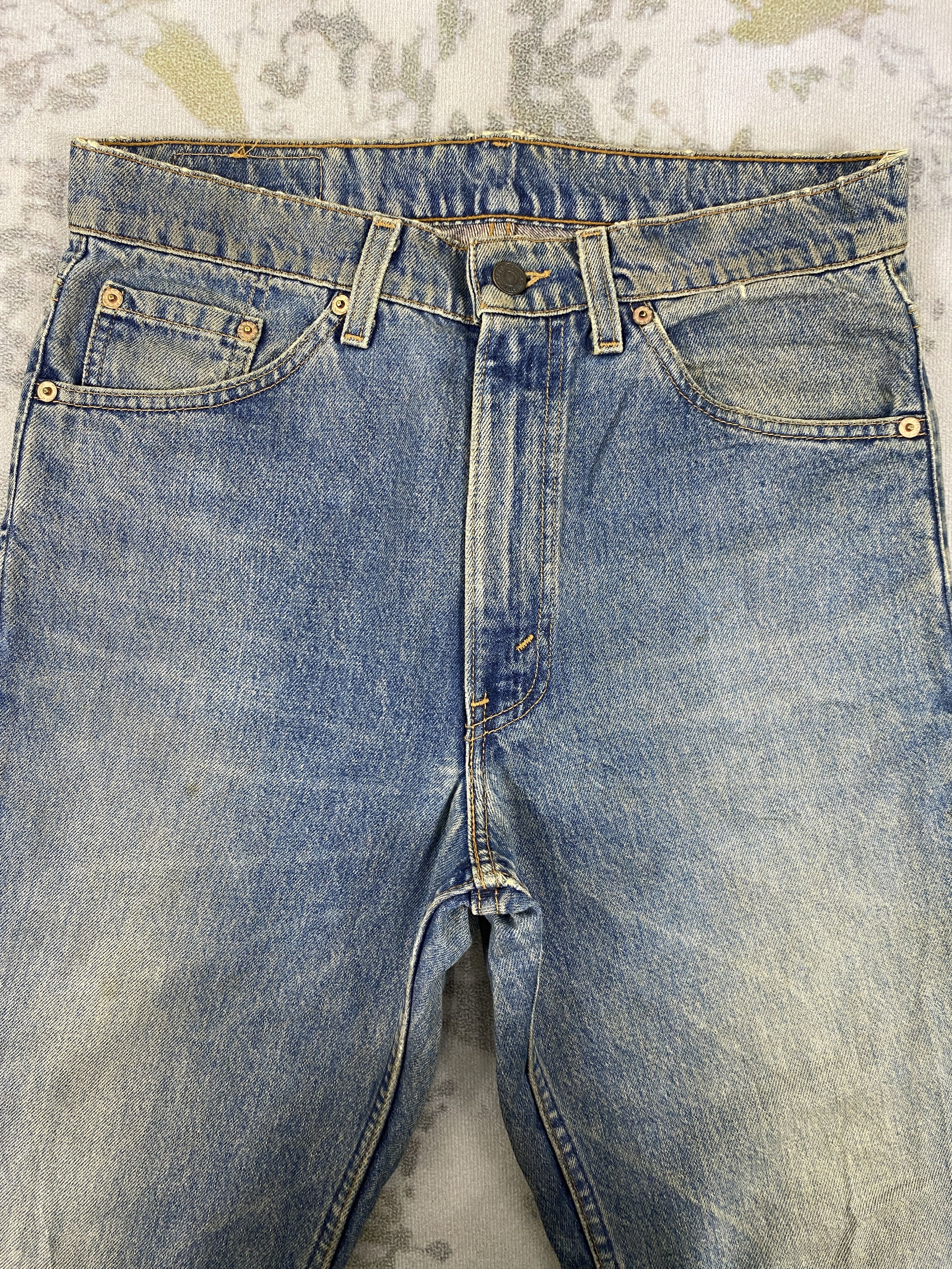 Levi's Distressed Vintage Levi's 517 Flare Jeans 31x32.5-JN3451 Size US 31 - 3 Thumbnail
