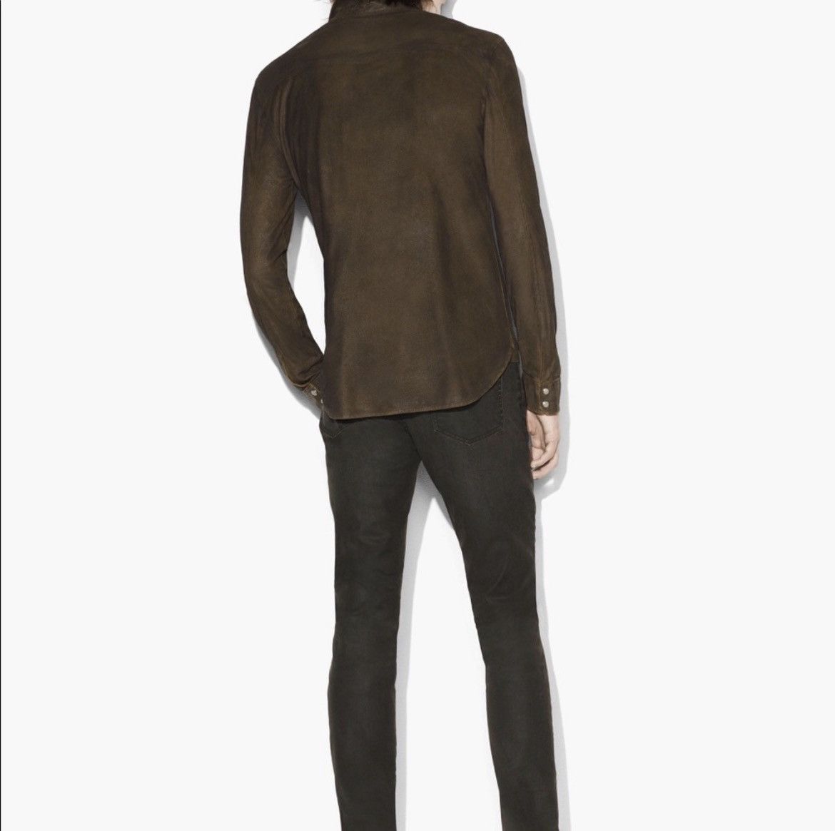 John Varvatos Faux Suede Military Shirt medium Size US M / EU 48-50 / 2 - 3 Thumbnail