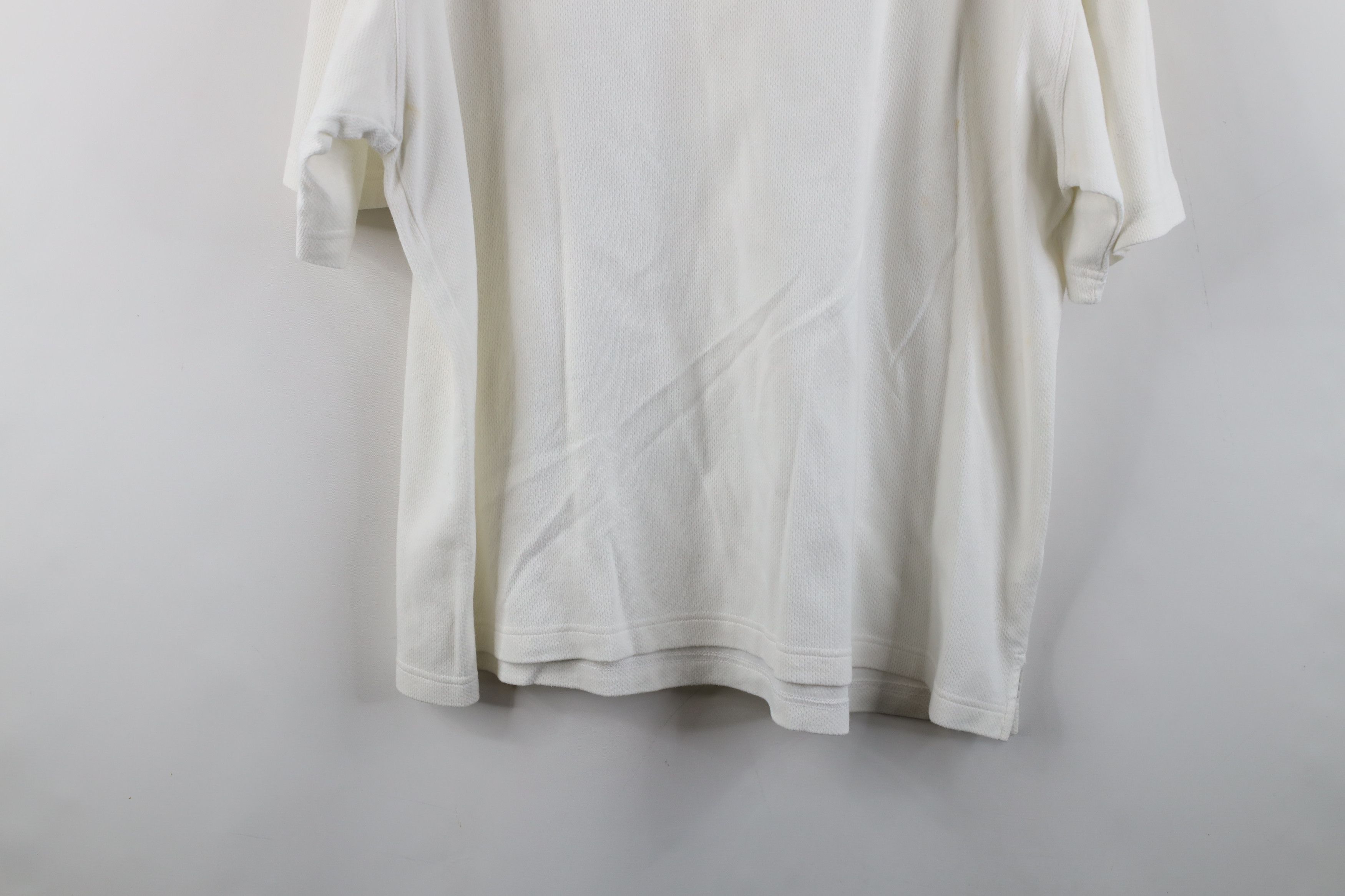 PING × Vintage Vintage 90s Ping Golf Thermal Knit Collared Polo Shirt White Size US L / EU 52-54 / 3 - 15 Thumbnail
