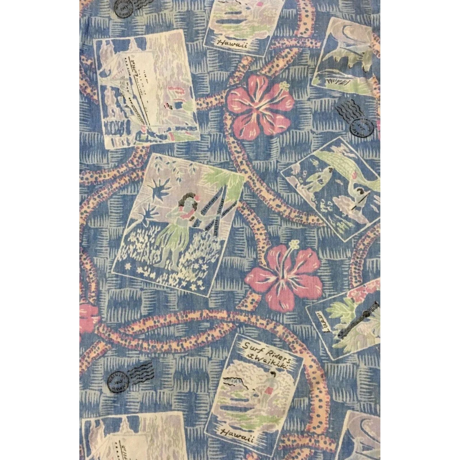 Reyn Spooner Vtg 80s Reyn Spooner Waikiki Surf Rider Hawaii Shirt M Beach Flower AOP TC 90s Size US M / EU 48-50 / 2 - 2 Thumbnail