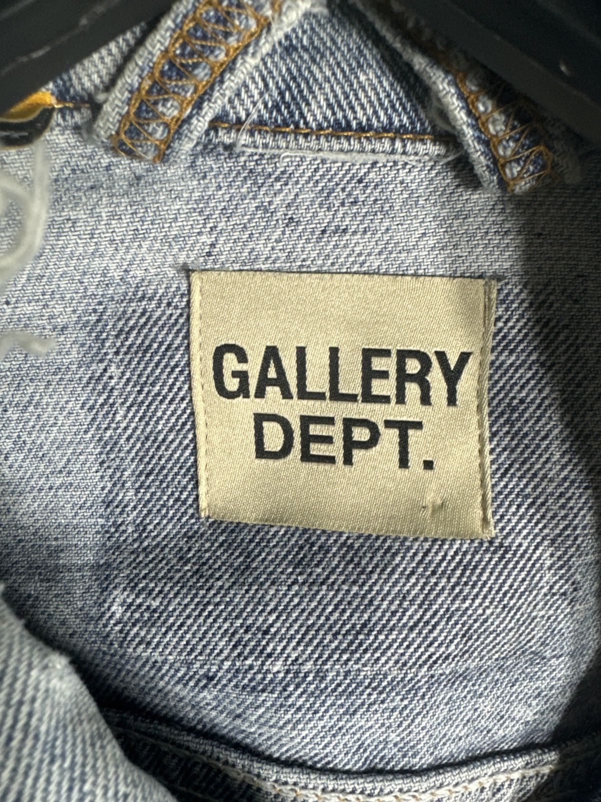 Gallery Dept. Gallery dept. logo-print denim jean jacket Size US L / EU 52-54 / 3 - 3 Thumbnail