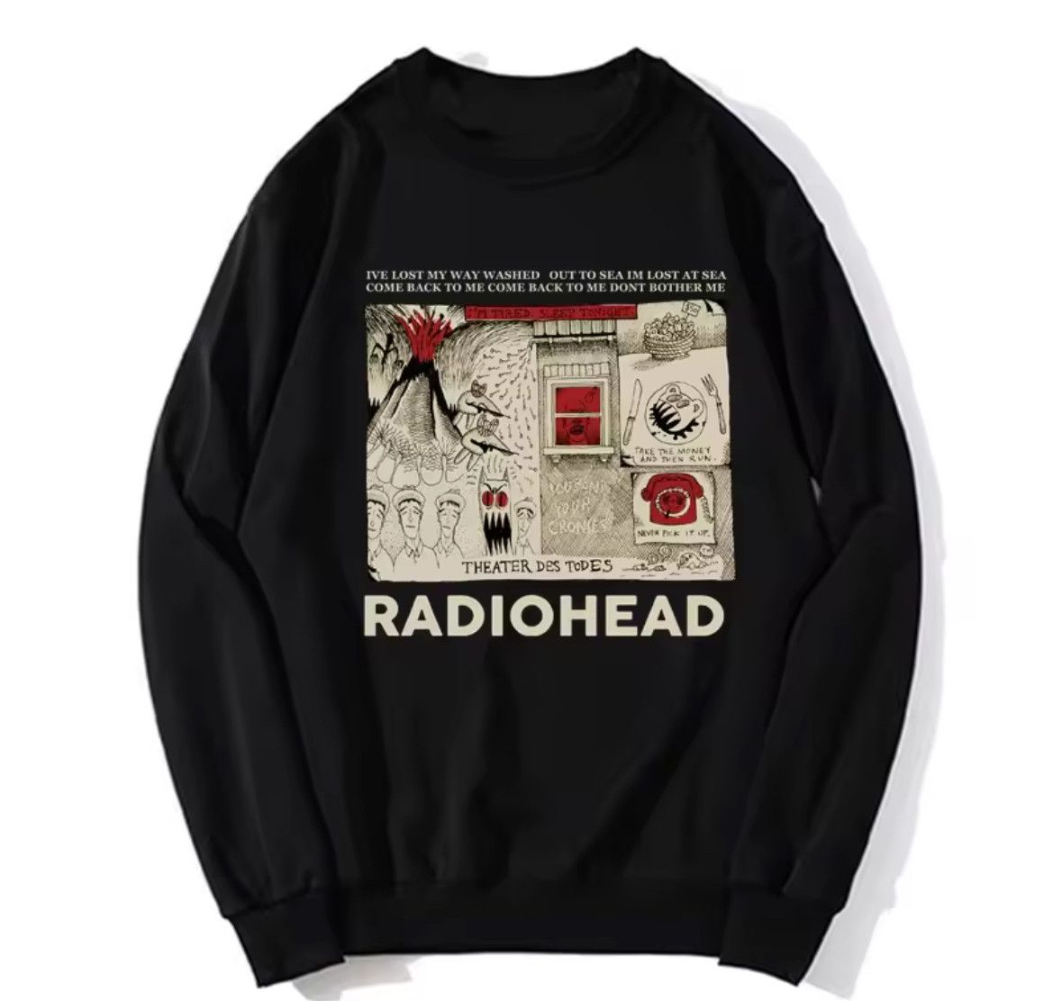 Other Y2K Street Radiohead Alien Graphic Long Sleeve T-Shirt Size US M / EU 48-50 / 2 - 1 Thumbnail