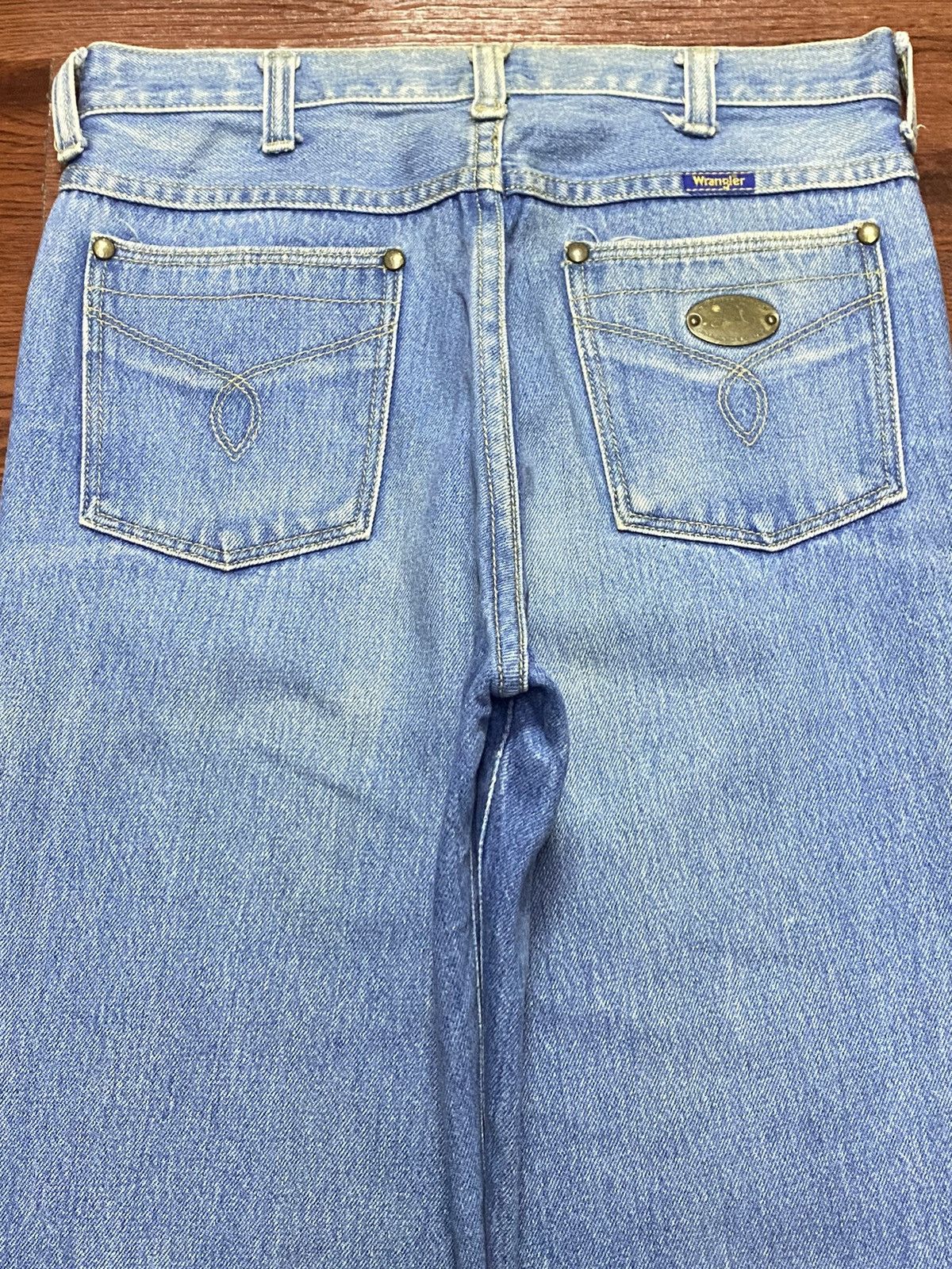 Vintage Wrangler Japan Greensboro N.C Blue Wash Jeans Size US 28 / EU 44 - 4 Thumbnail