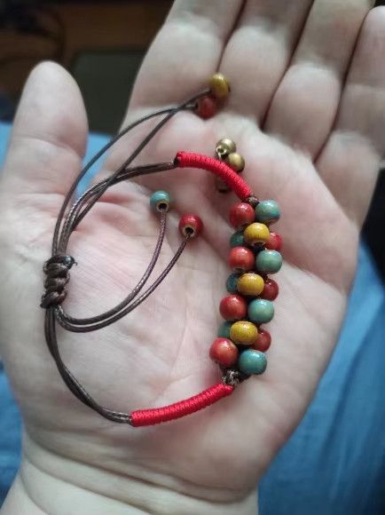 Handmade Good Lucky Ceramic Bracelet Jewelry Gift For Her Size ONE SIZE - 1 Thumbnail