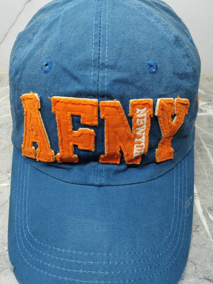 Japanese Brand Vintage AFNY Distressed Style Cap Hat Size ONE SIZE - 3 Thumbnail
