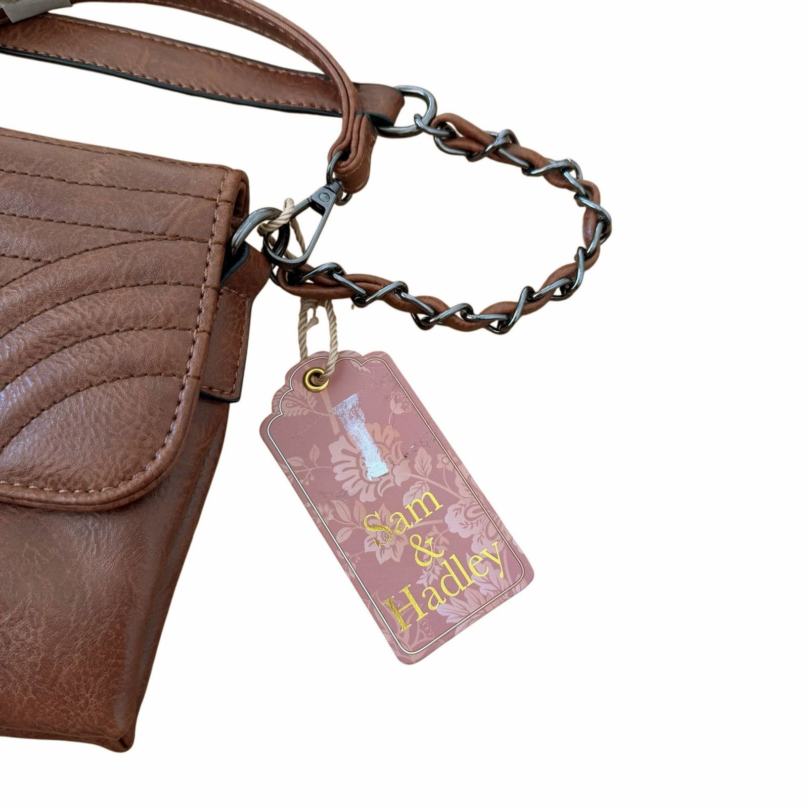 Other Sam & Hadley Brown Faux Leather Crossbody Bag Size ONE SIZE - 3 Thumbnail