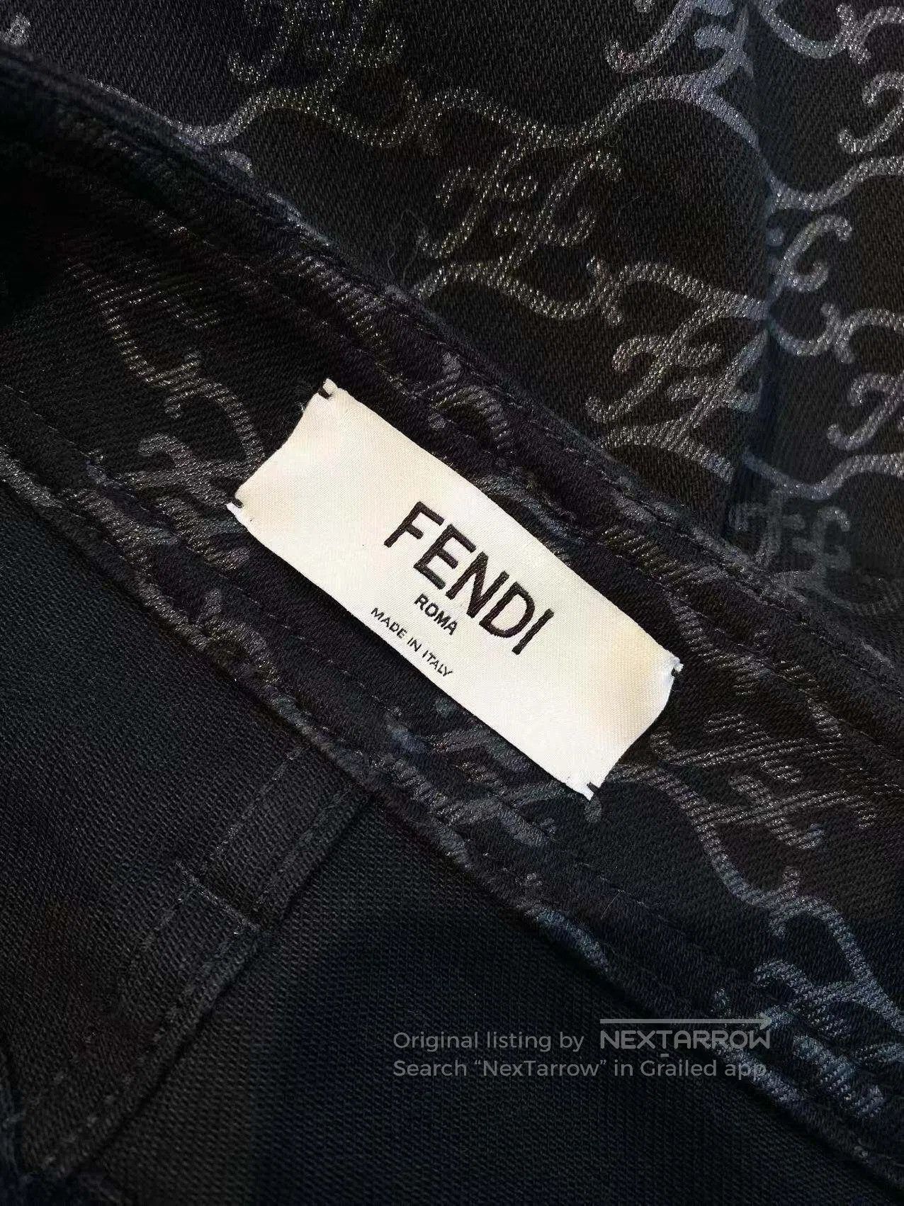 Fendi Fendi The old flower is full of printed trousers| Size 26" / US 2 / IT 38 - 5 Thumbnail