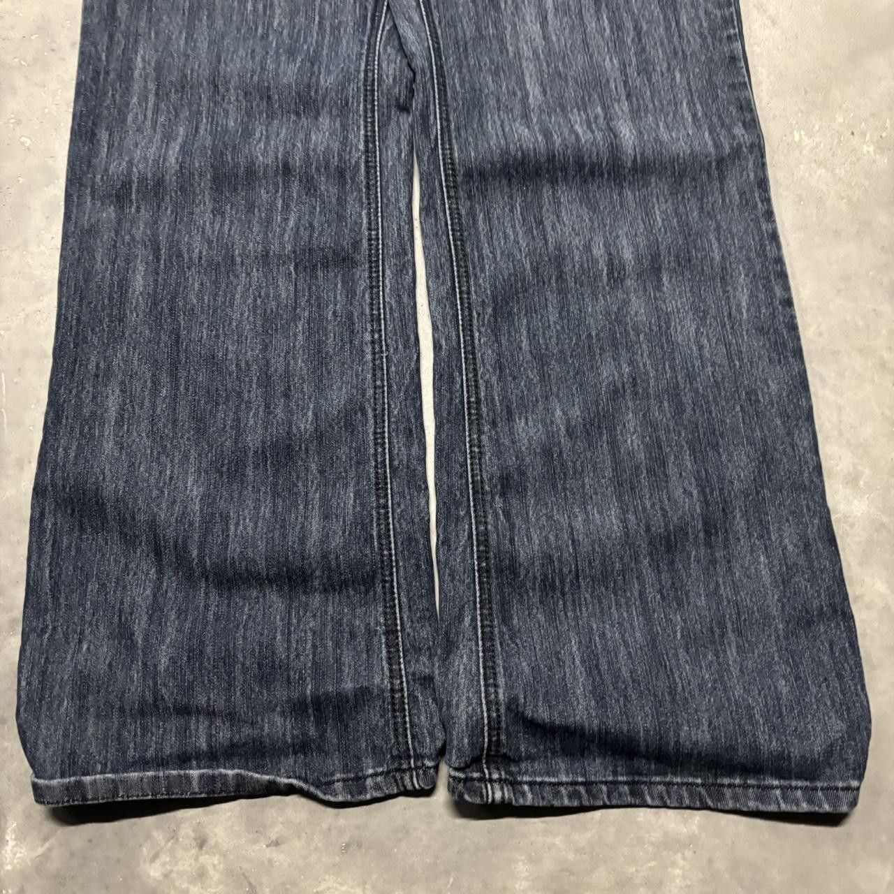 Japanese Brand × Vintage Crazy Vintage Y2K/2000s Baggy Grunge Dark Wash Skater Denim Jeans! Size US 42 / EU 58 - 6 Thumbnail