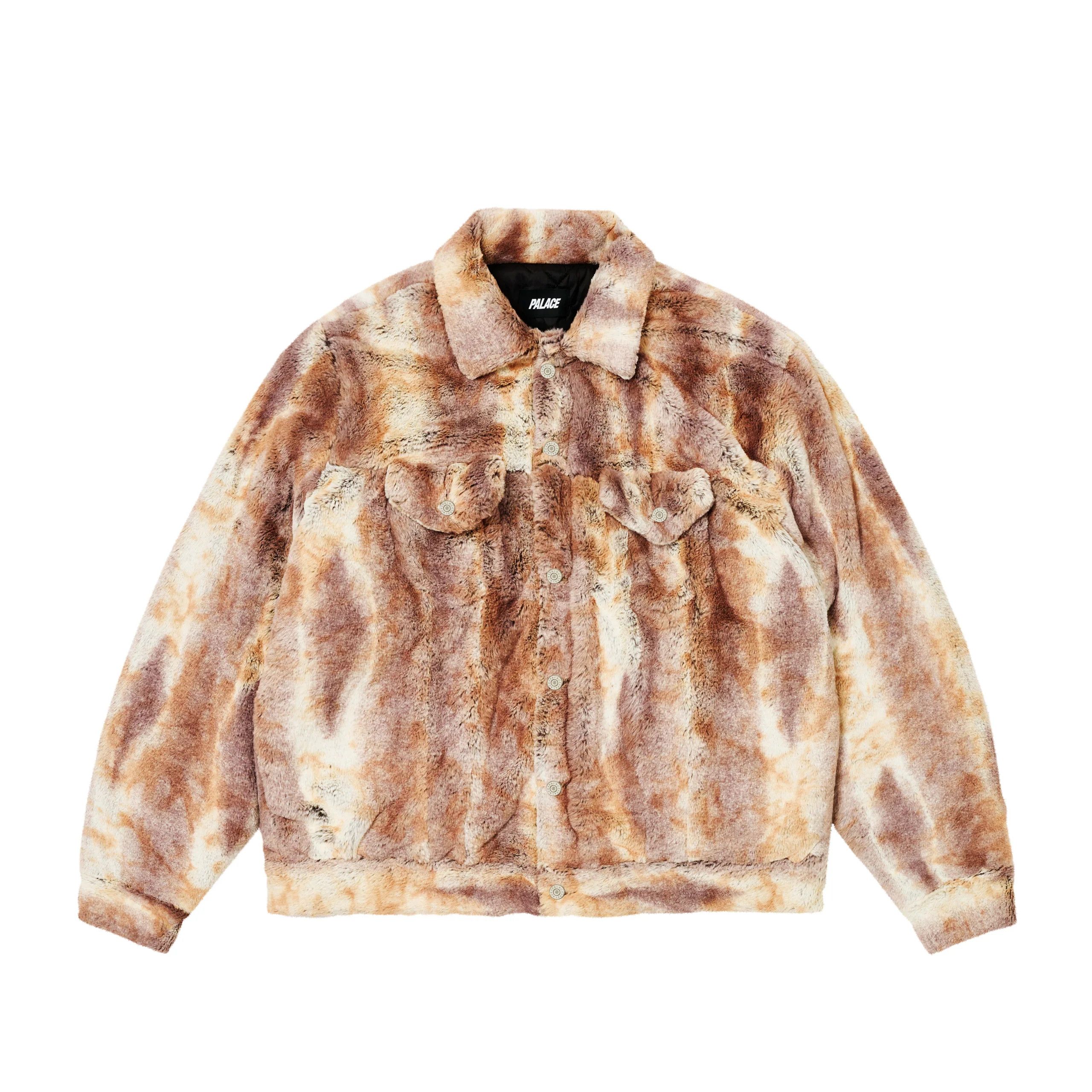 Palace palace furry trucker jacket brown Size US L / EU 52-54 / 3 - 1 Thumbnail