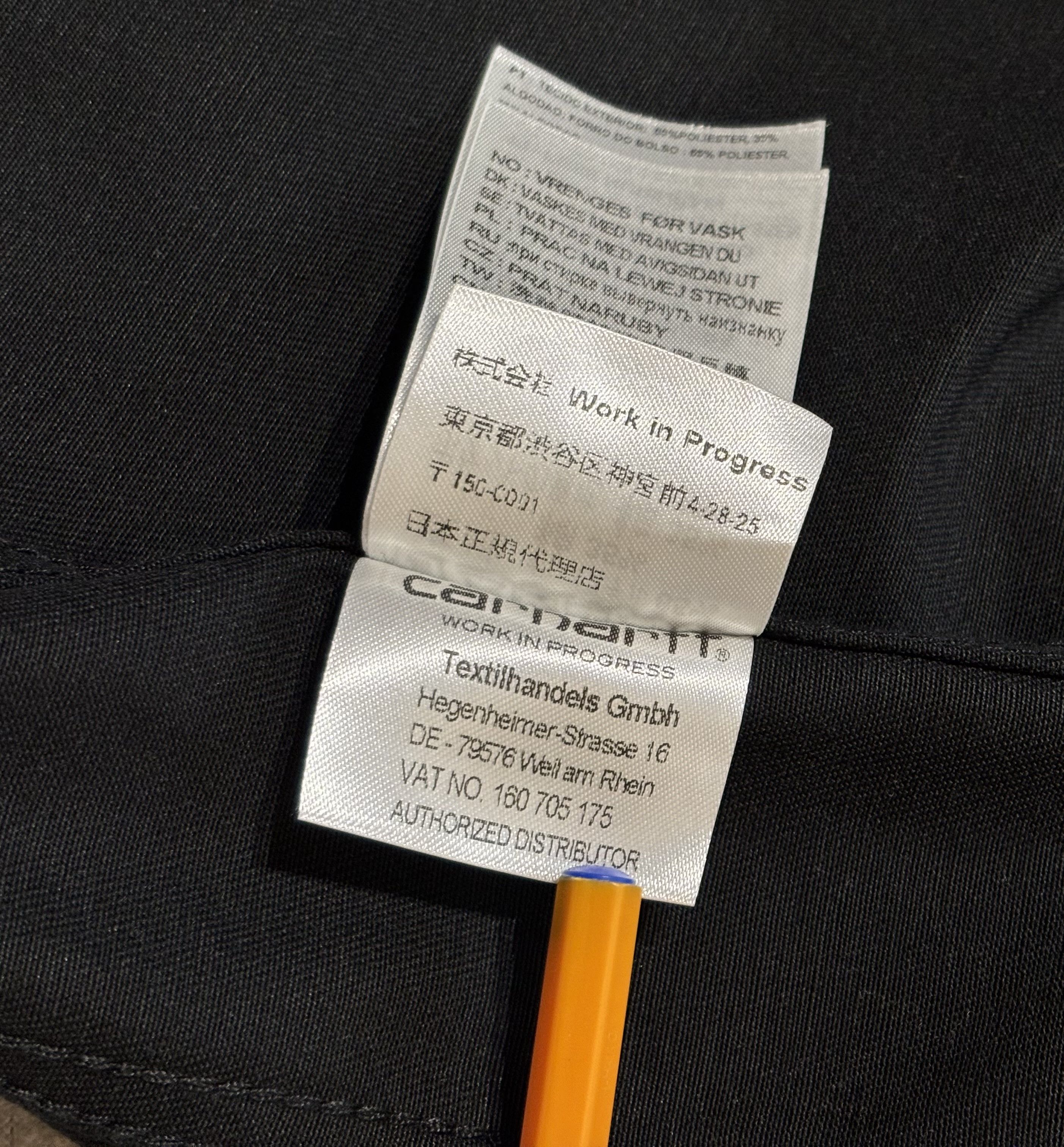 Carhartt Wip Carhartt WIP Black coat size M Size US M / EU 48-50 / 2 - 18 Thumbnail