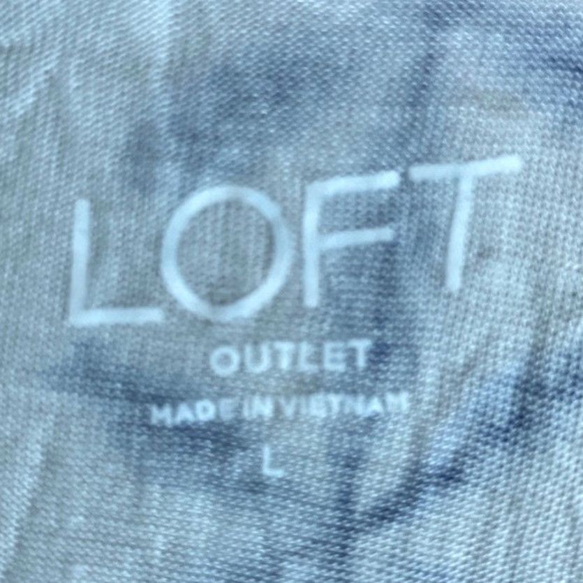 Loft VINTAGE LOFT Outlet Womens Blouse White V-Neck Flutter Cap Sleeve Large Size L / US 10 / IT 46 - 4 Thumbnail