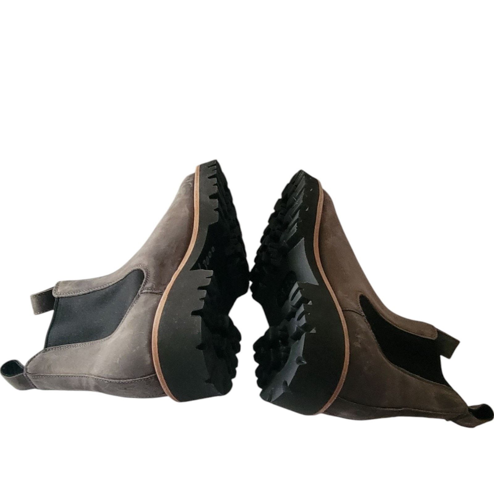 Nisolo Nisolo go to Chelsea Brown Gray Women Leather Boot Size 9.5 Size US 9.5 / IT 39.5 - 5 Thumbnail