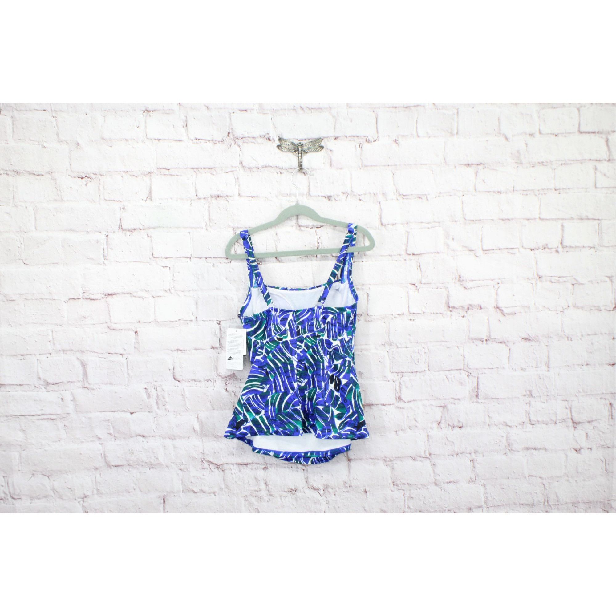 L.L. Bean × Swims LL Bean Women's Mix Match Swimwear Squareneck Tankini Print Size S / US 4 / IT 40 - 6 Thumbnail