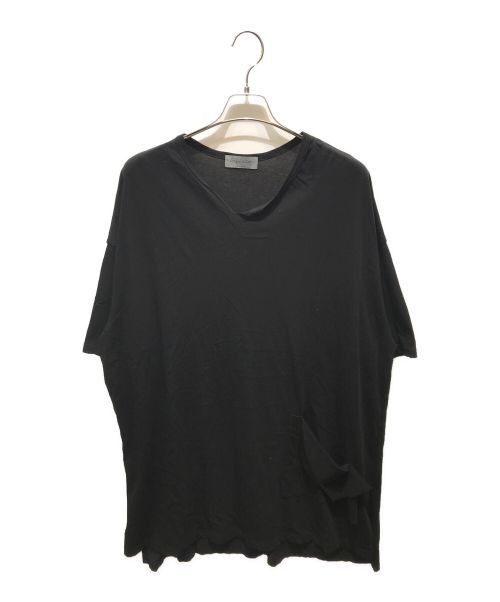 Yohji Yamamoto Yohji Yamamoto pour homme split-neck cotton T-shirt Size US L / EU 52-54 / 3 - 1 Thumbnail