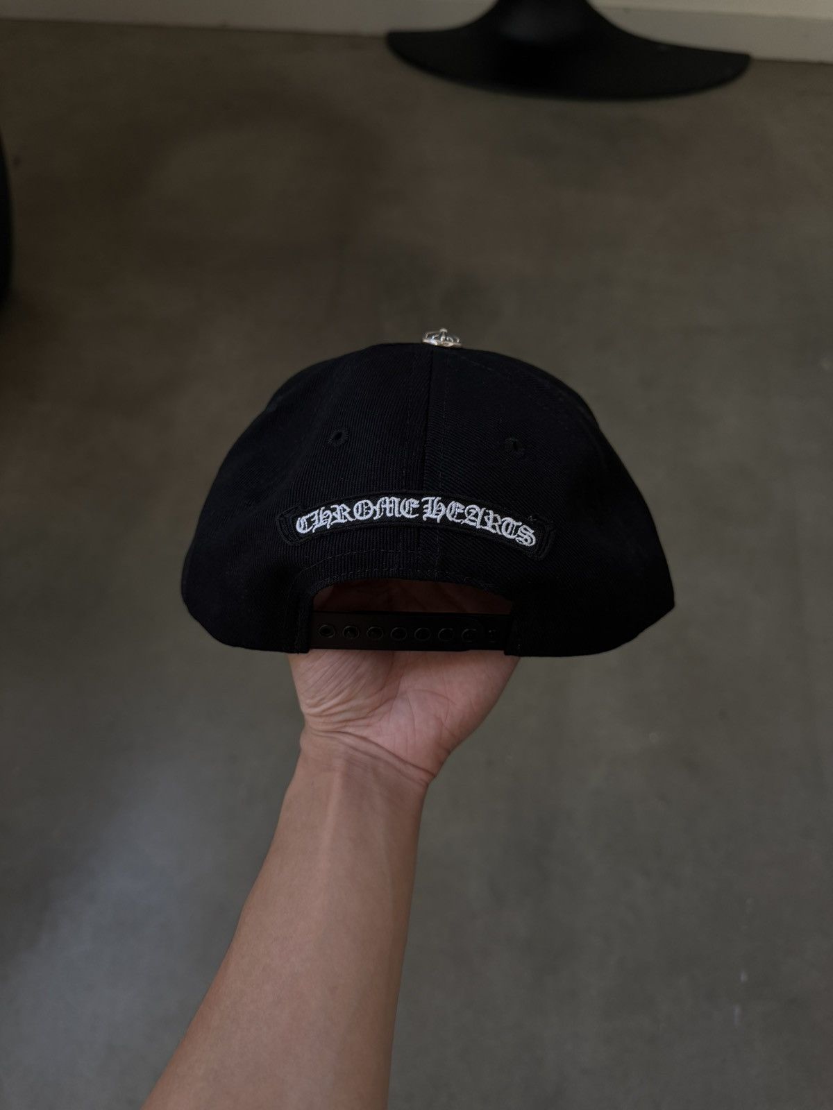 Chrome Hearts Chrome Hearts Vertical Logo Baseball Hat Size ONE SIZE - 2 Thumbnail