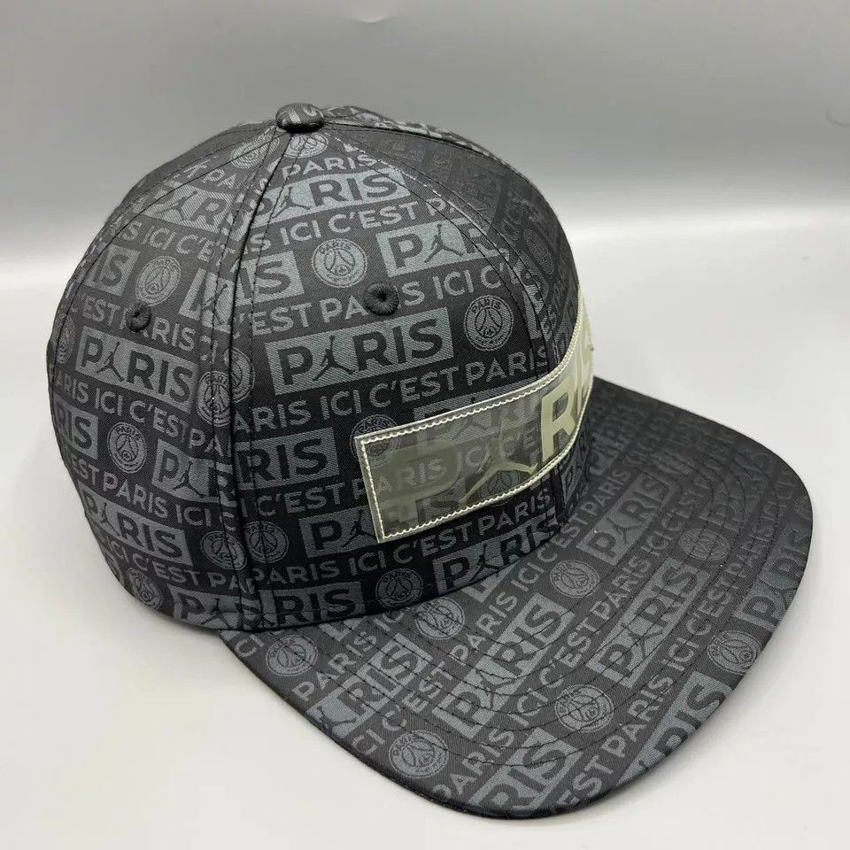 Jordan Brand Air Jordan Hat Men All Over Logo Paris Saint Germain Jumpman Size ONE SIZE - 3 Thumbnail