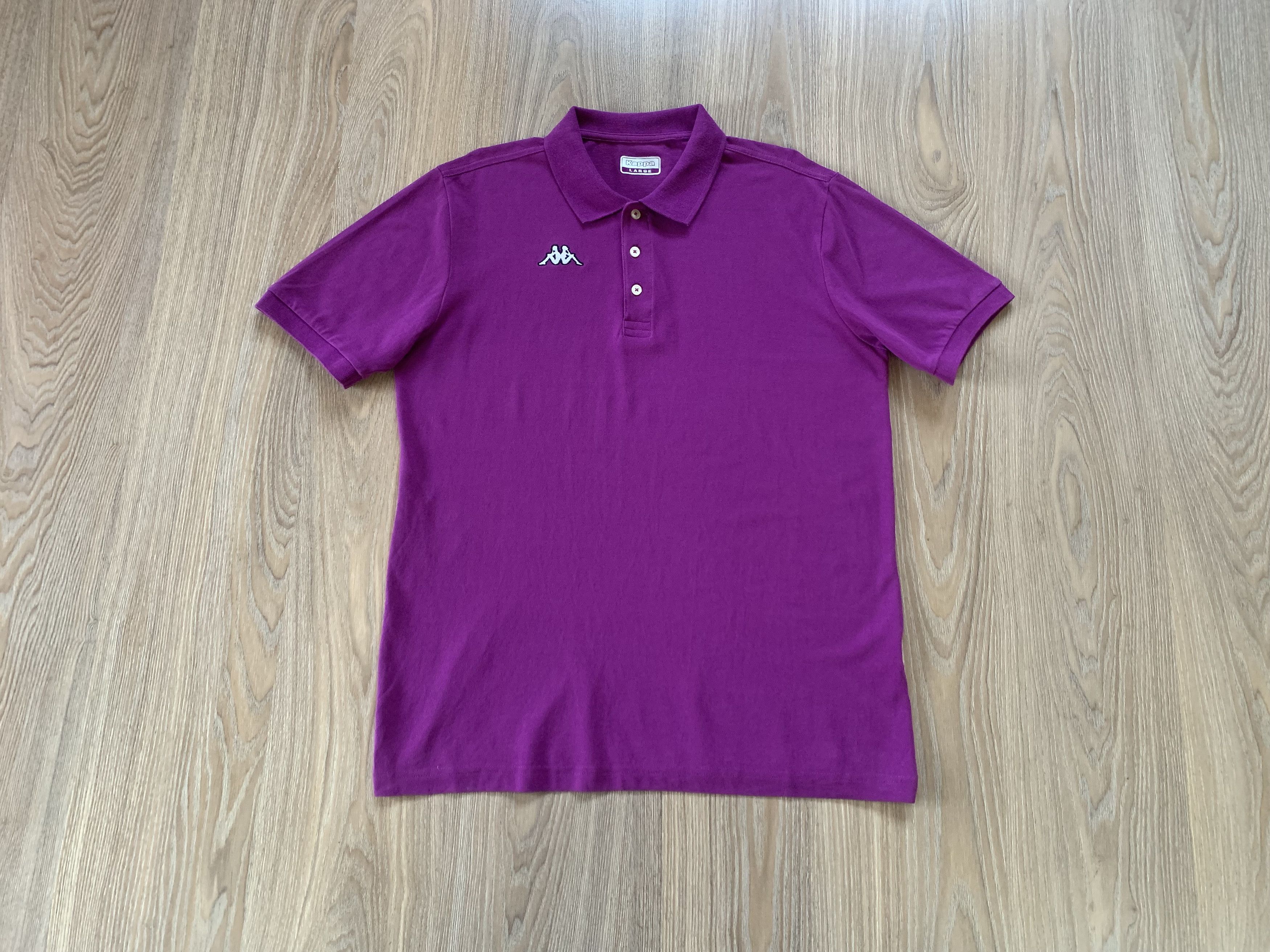 Kappa Vintage Kappa Purple Cotton Polo T-Shirt Size US L / EU 52-54 / 3 - 1 Thumbnail