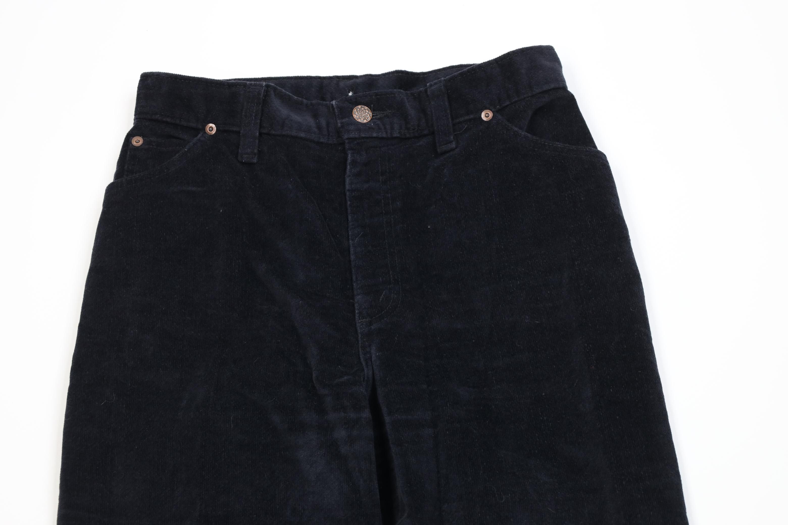 Vintage Vintage 60s 70s Streetwear Velour Corduroy Wide Leg Pants Size 36" / US 14 / IT 50 - 2 Thumbnail