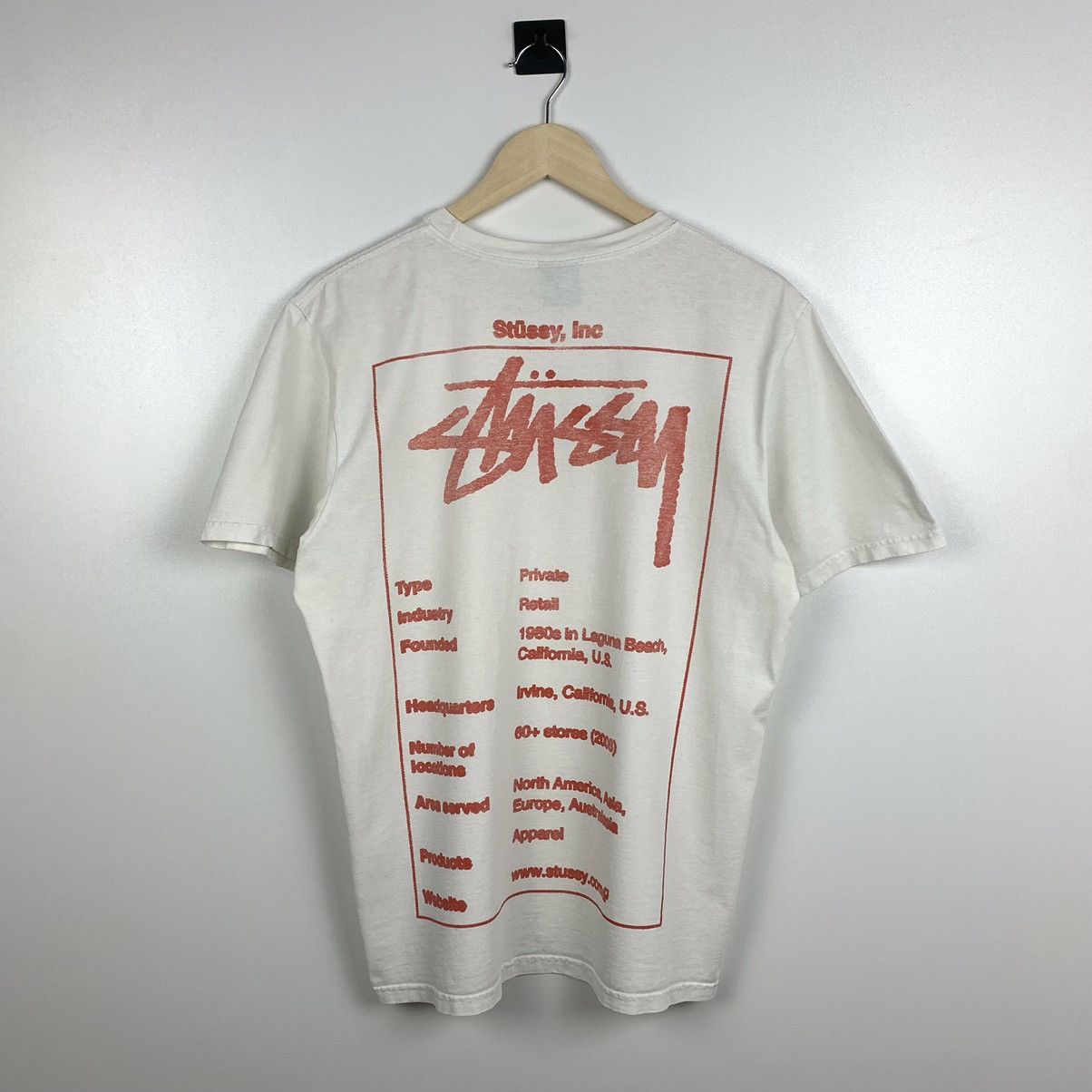 Stussy Vintage Stussy Inc. Tee Big Logo Surf Designer Y2K Size US M / EU 48-50 / 2 - 1 Thumbnail