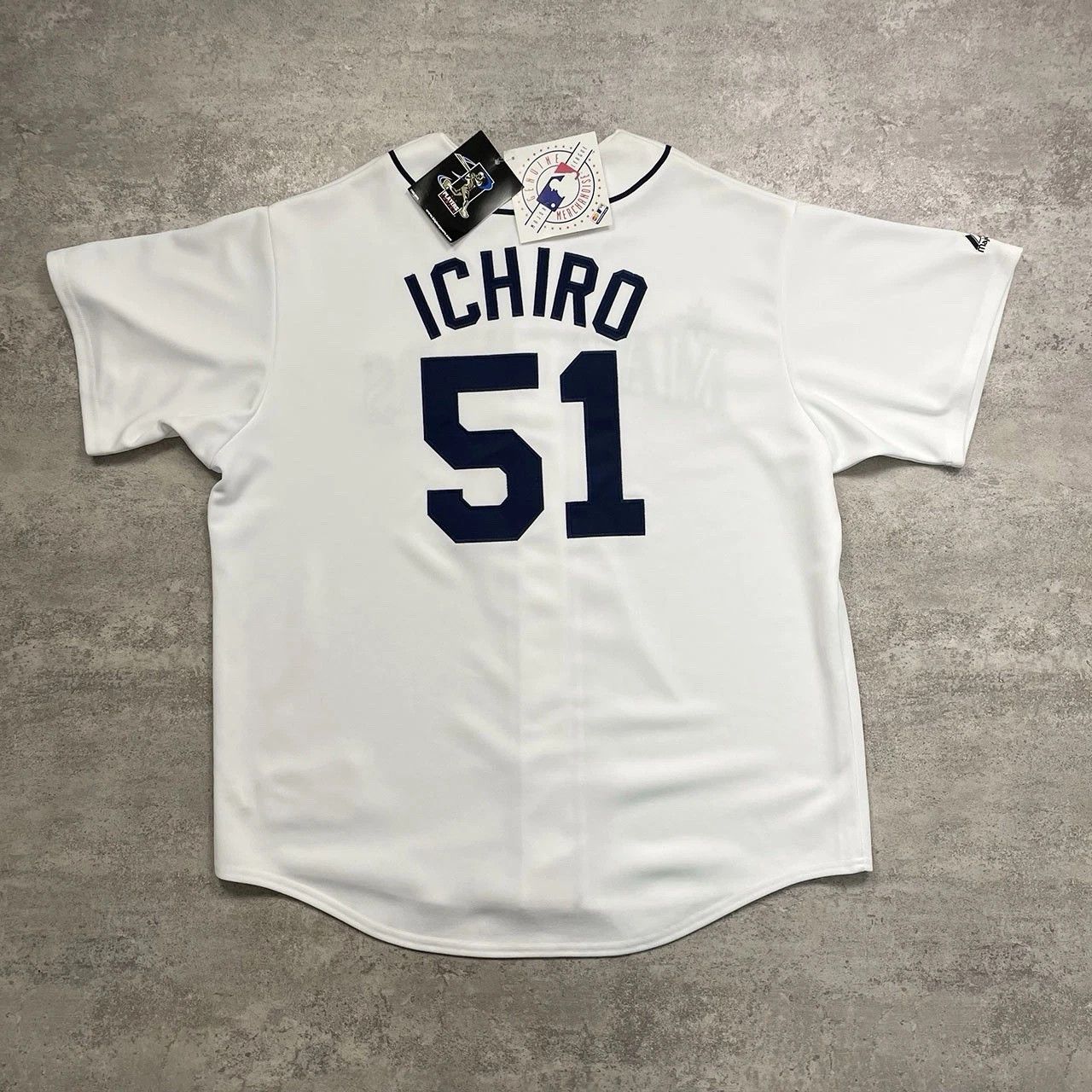MLB × Majestic × Vintage DEADSTOCK ICHIRO SUZUKI #51 SEATTLE MARINERS MAJESTIC JERSEY Size US XXL / EU 58 / 5 - 1 Thumbnail