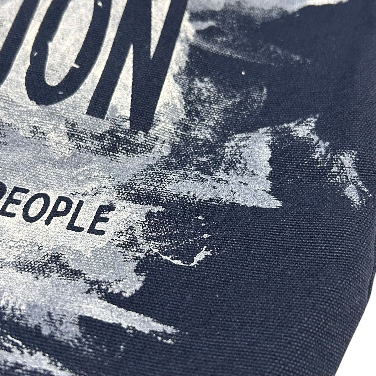 Yohji Yamamoto 729 Yohji Yamamoto bag tote navy cotton Paint design Size ONE SIZE - 12 Thumbnail